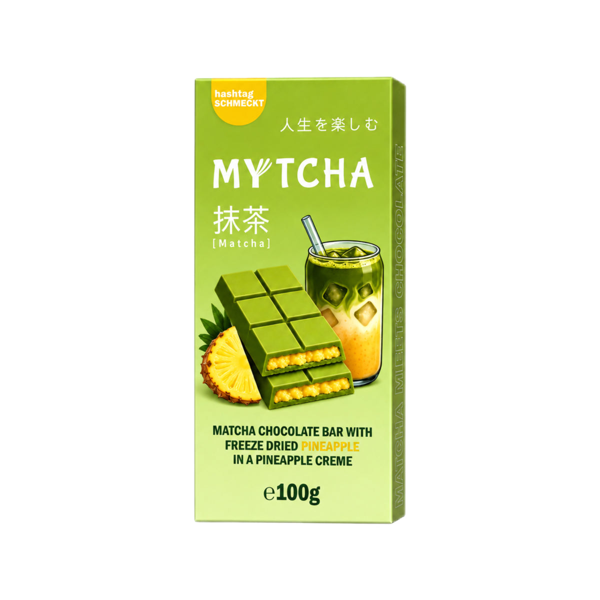 Matcha-Schokolade Pineapple 100g