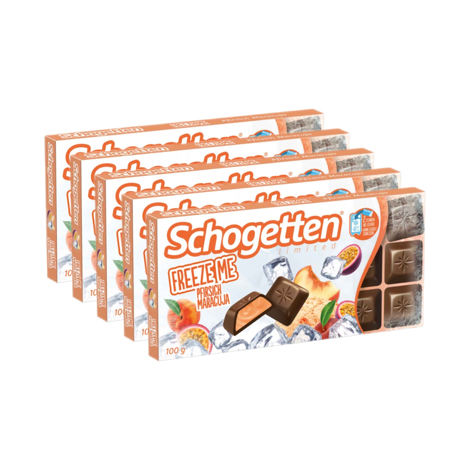Schogetten Freeze Me - Pfirsich Maracuja 5 x 100g