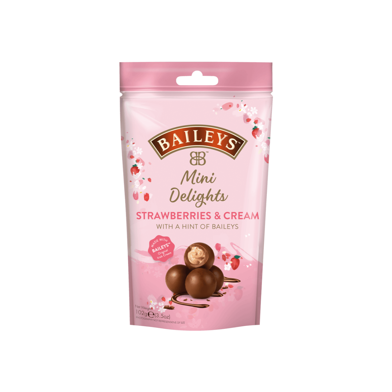 Chocolate Mini Delights Strawberries & Cream 102g