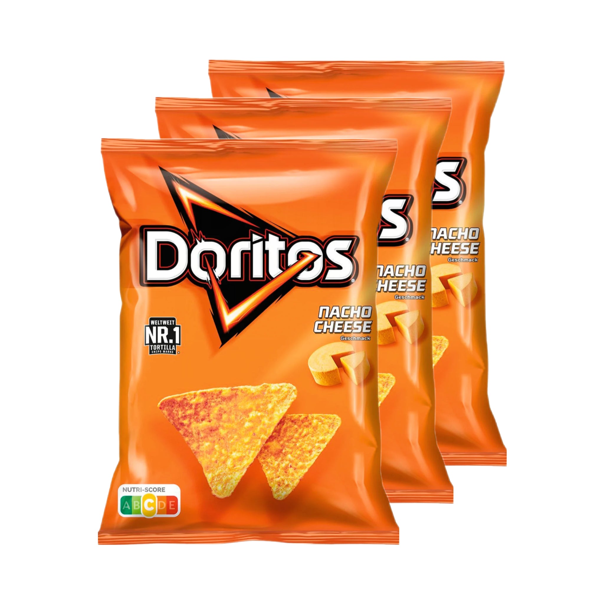 Doritos Tortilla Chips Nacho Cheese 3 x 110g