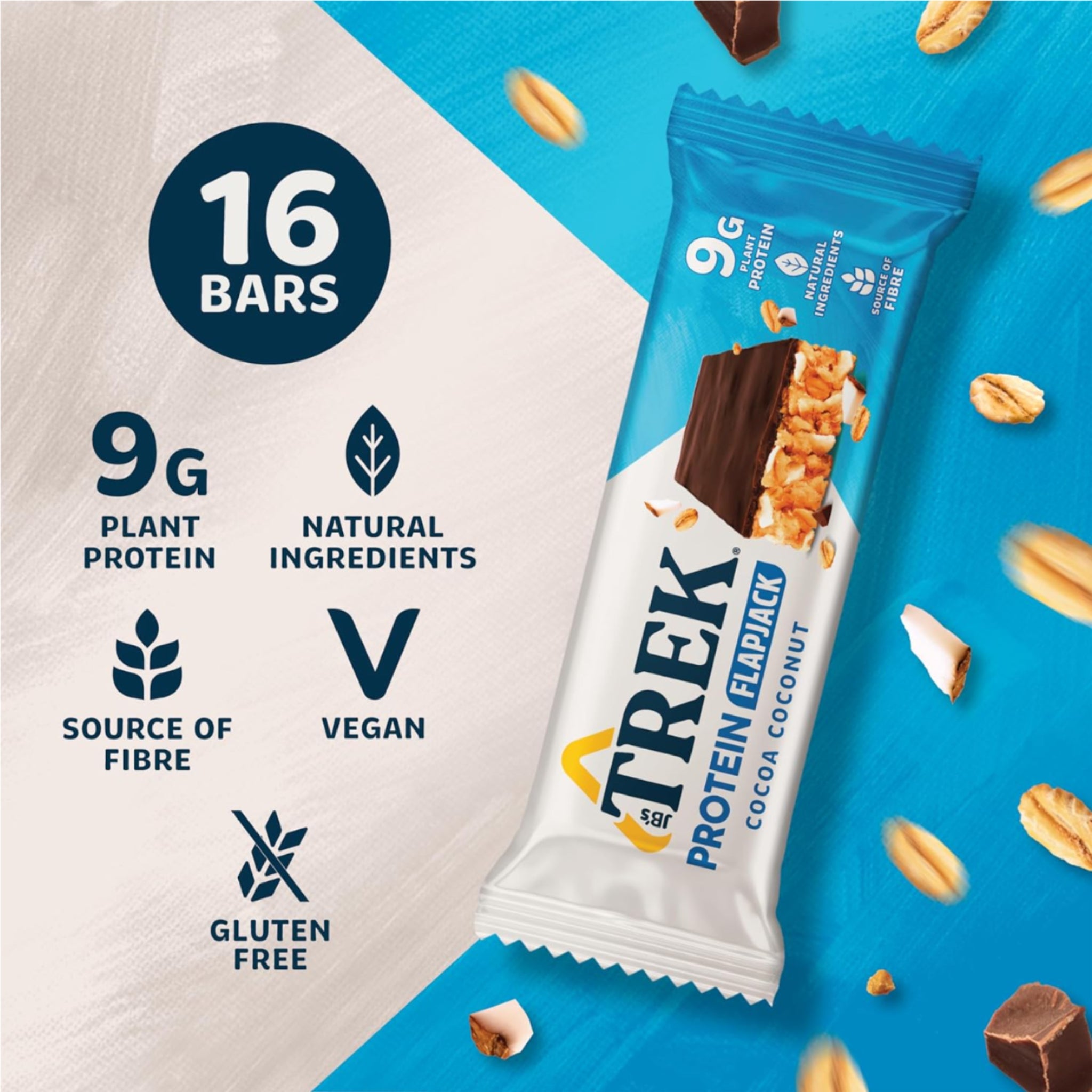 Barre protéinée cacao-noix de coco 16 x 50 g