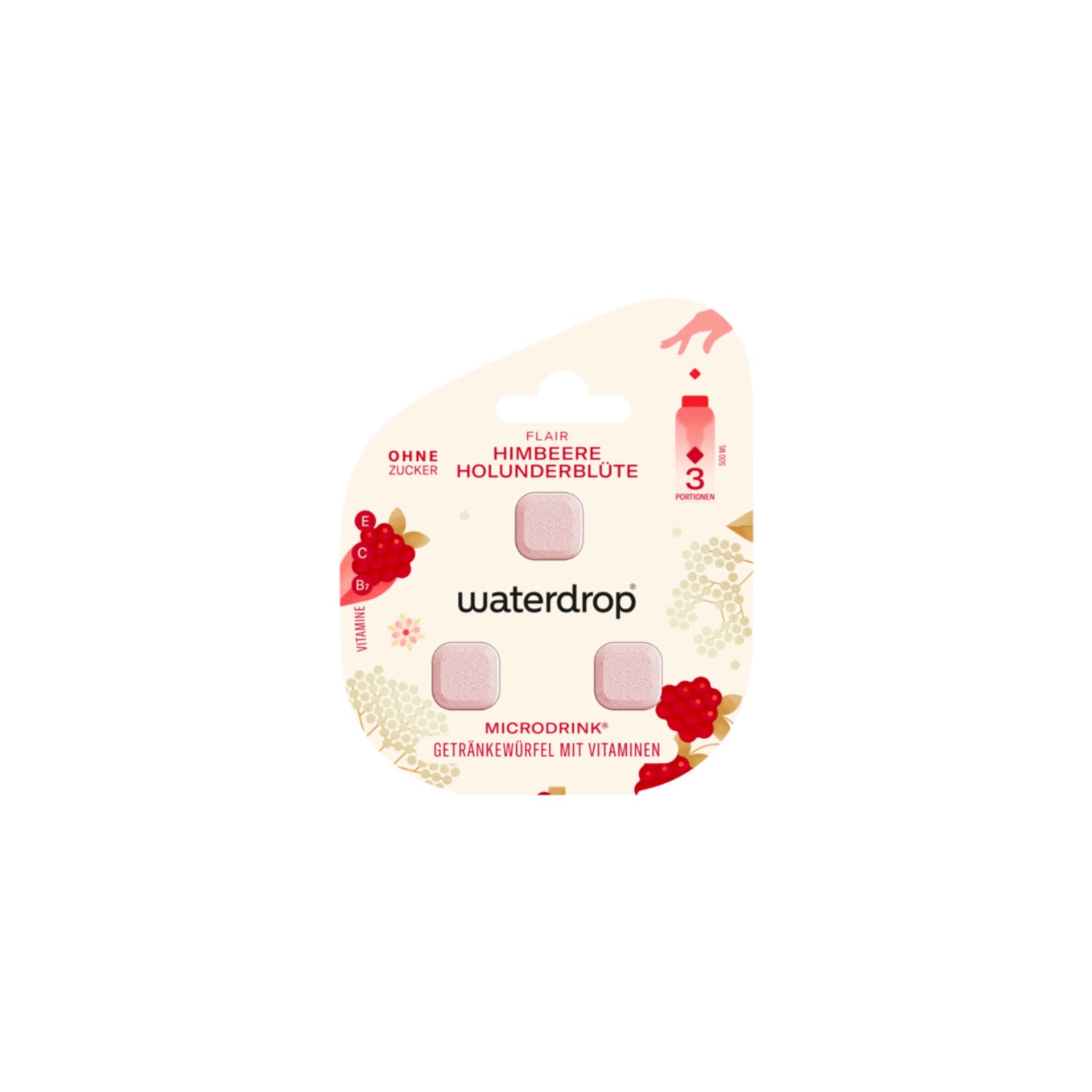 Waterdrop Microdrink Flair Framboise Fleur de Sureau - pack de 3