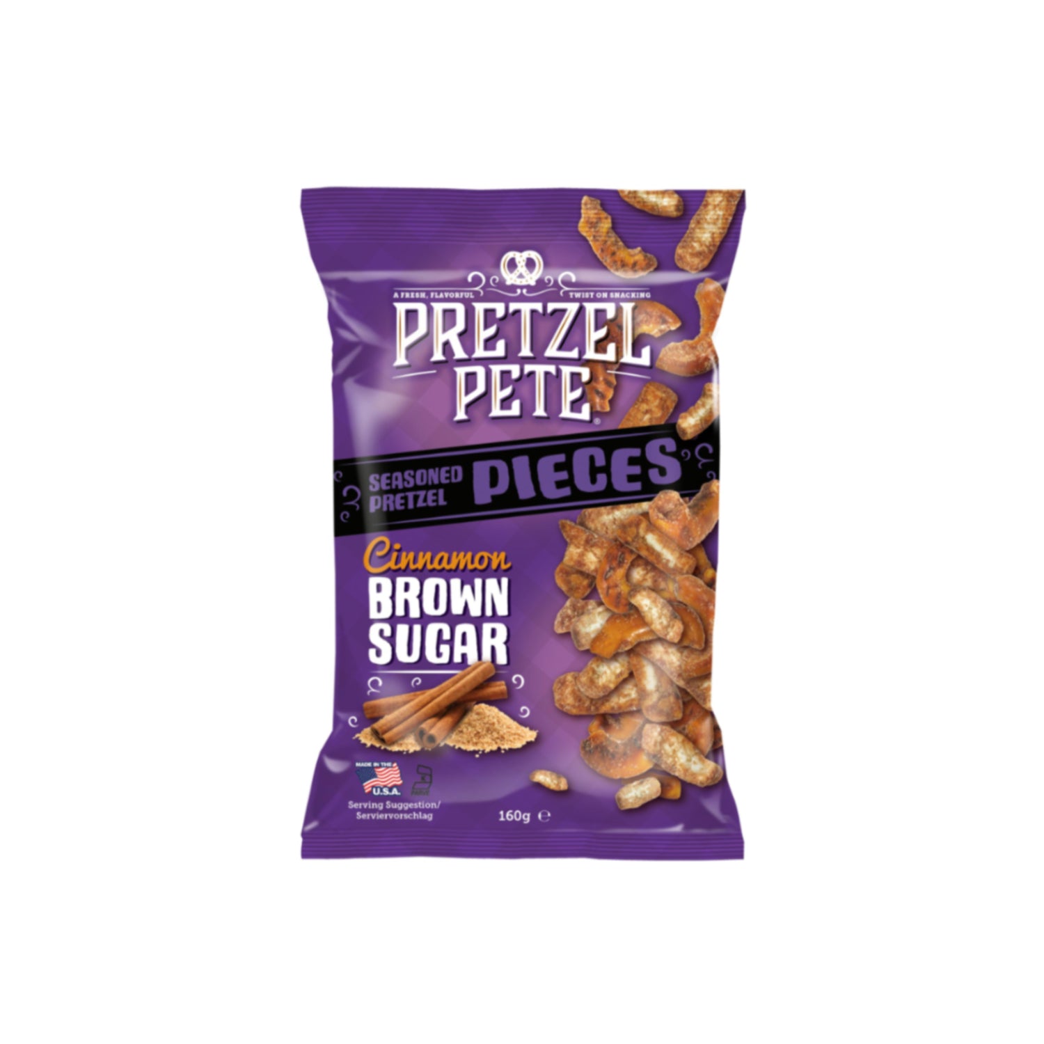 Pretzel Pieces Cinnamon & Brown Sugar 160g