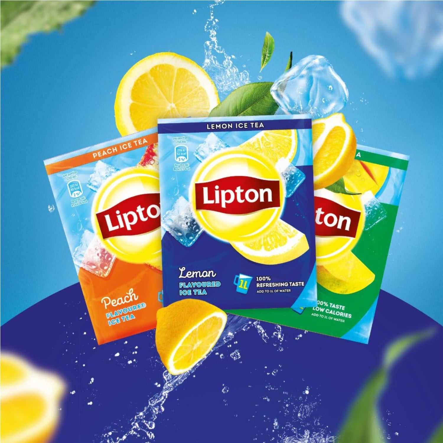 Thé glacé en poudre au citron 1 litre - 18 x 52 g