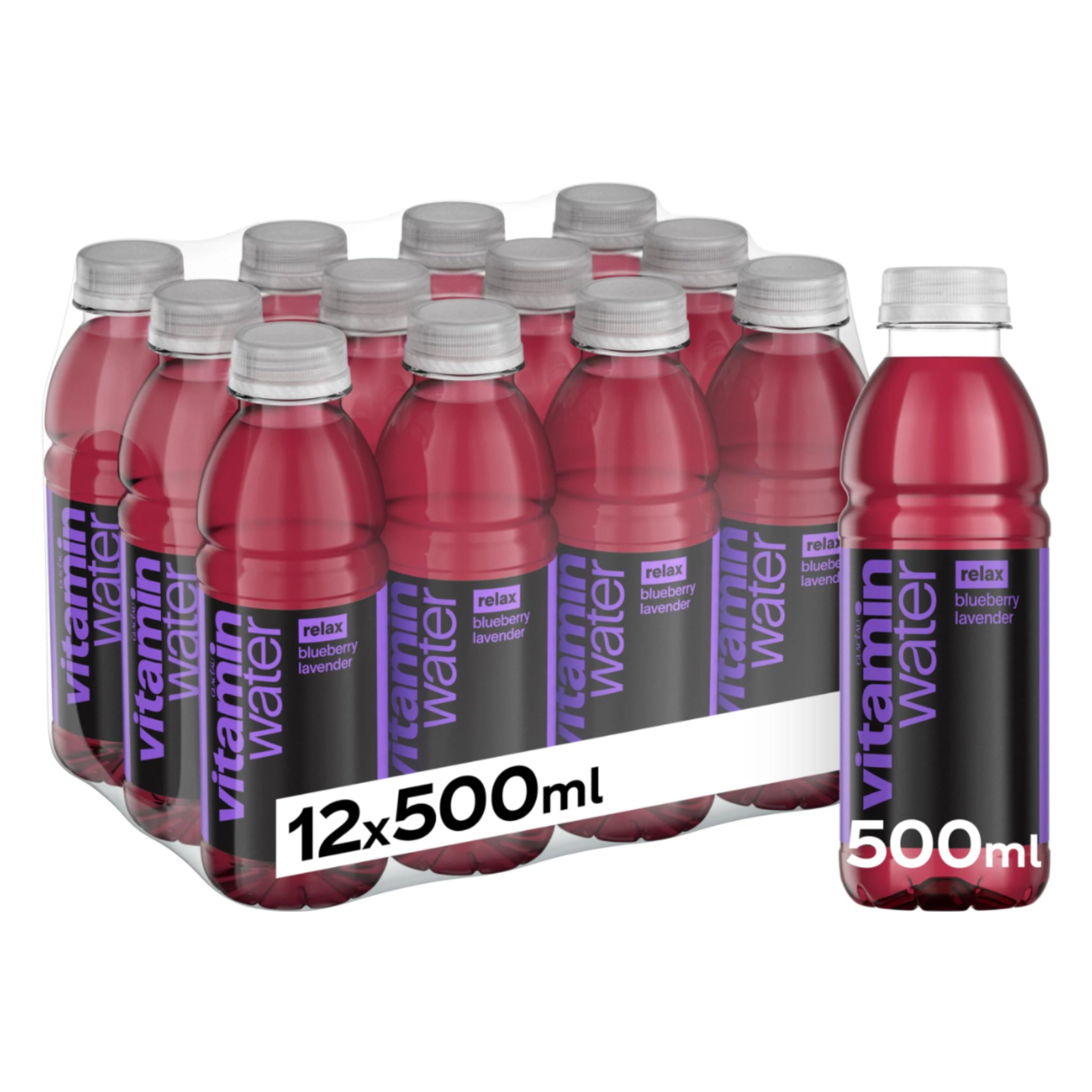 Vitaminwater Relax Heidelbeere-Lavendel 12 x 500ml