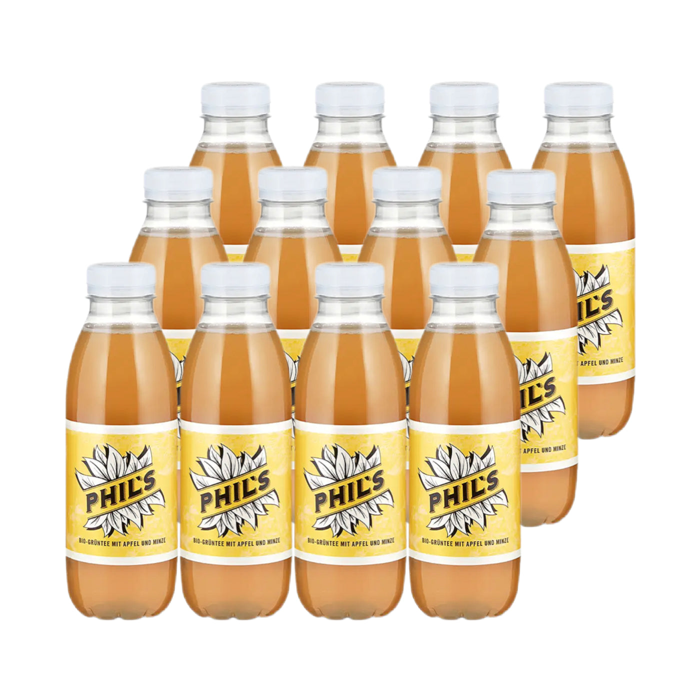 Thé vert bio à la pomme et à la menthe 12 x 500 ml