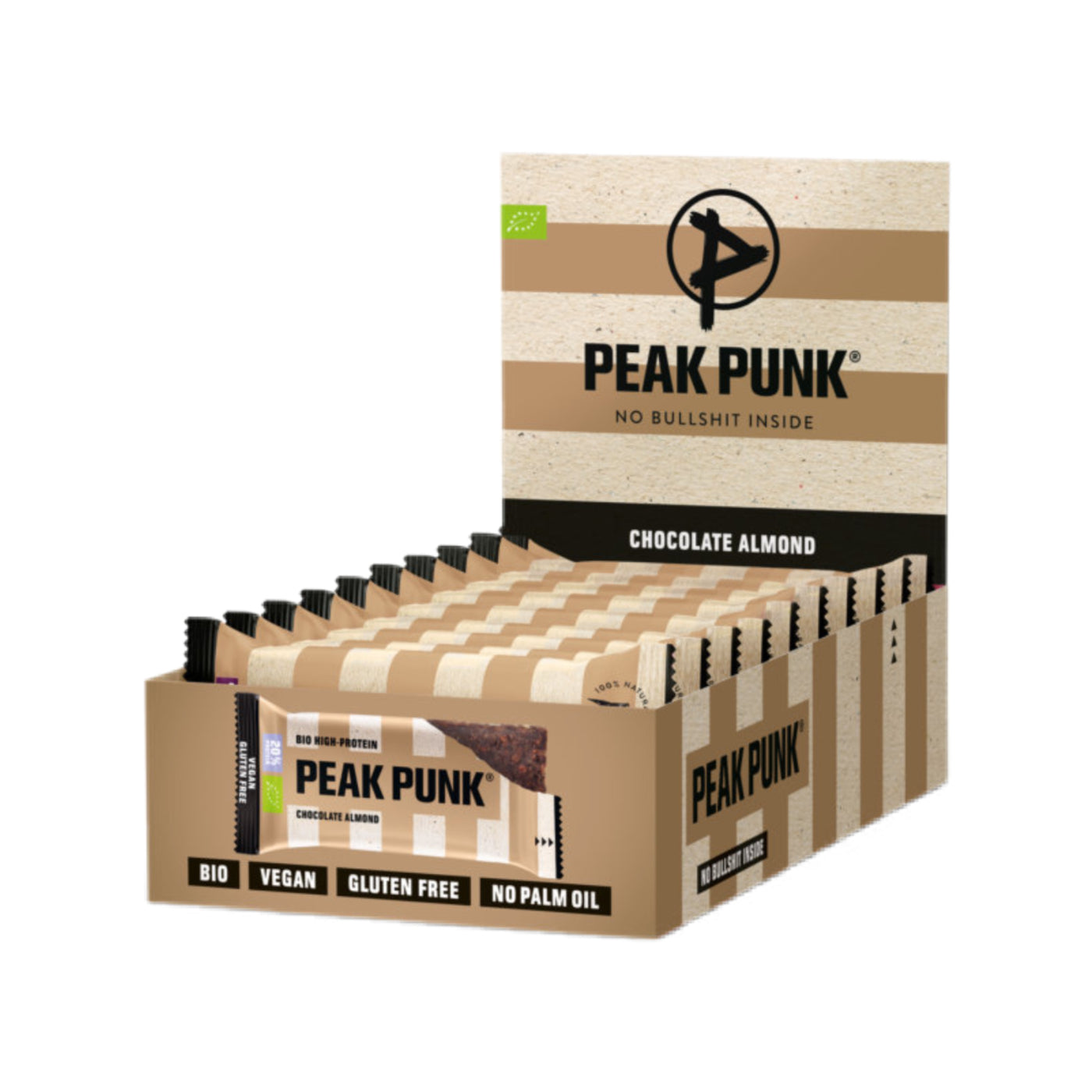 High-Protein Riegel - Chocolate Almond Bio 12 x 55g