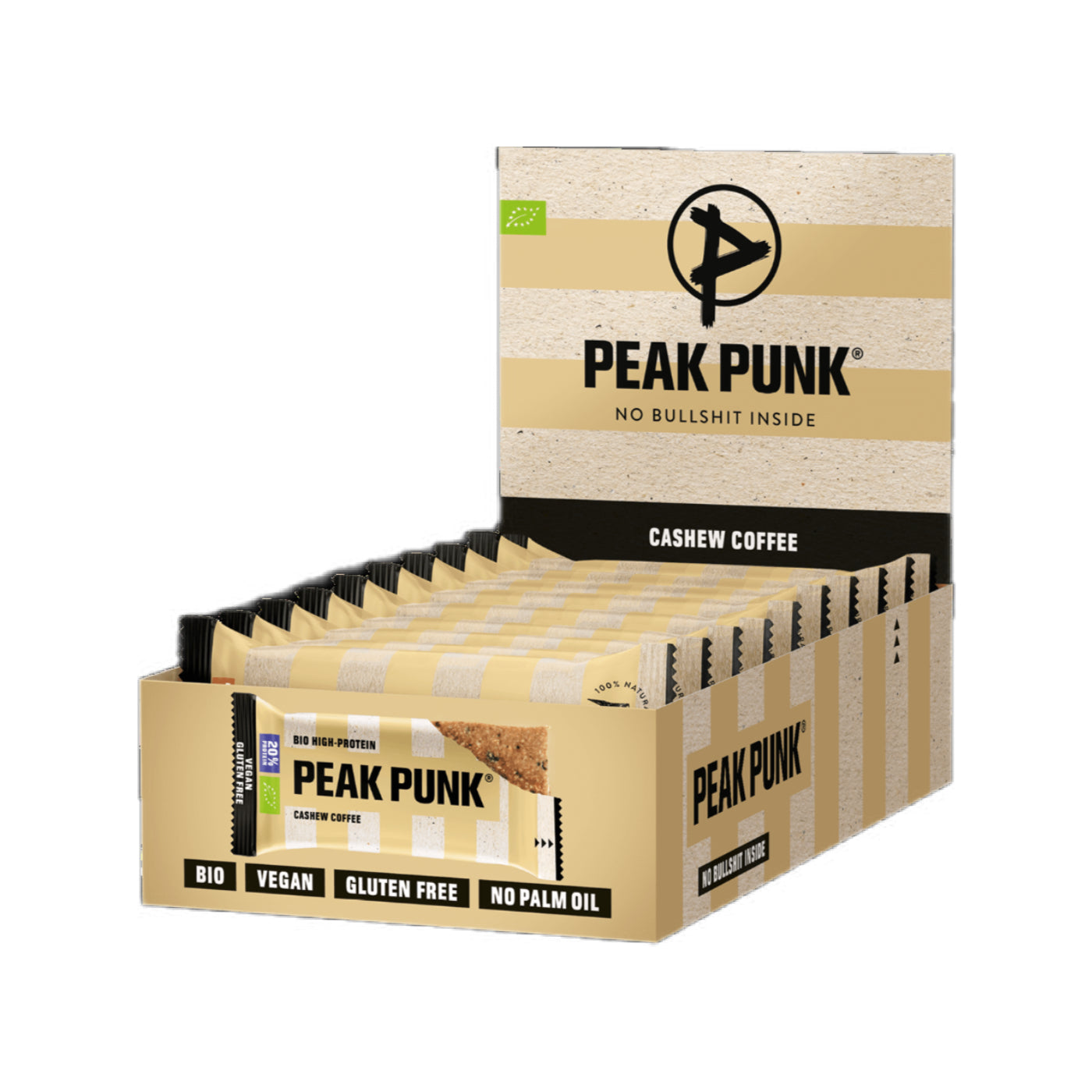 High-Protein Riegel - Cashew Coffee Bio 12 x 55g