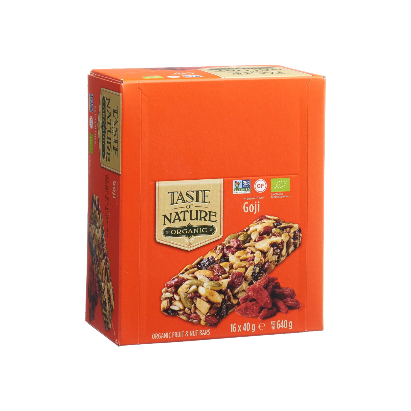 Barres aux baies de Goji bio 16 x 40 g