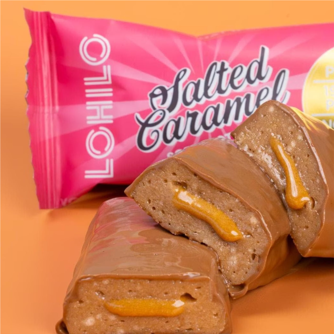 High Protein Riegel Soft Core - Salted Caramel 12 x 55g