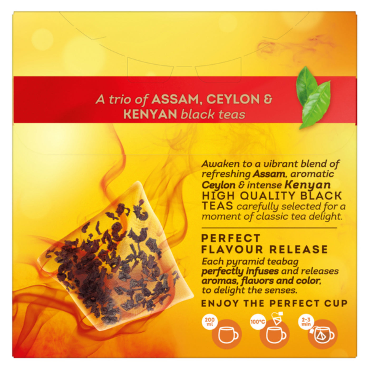 Thé noir Lipton English Breakfast, paquet de 20 sachets de 46 g