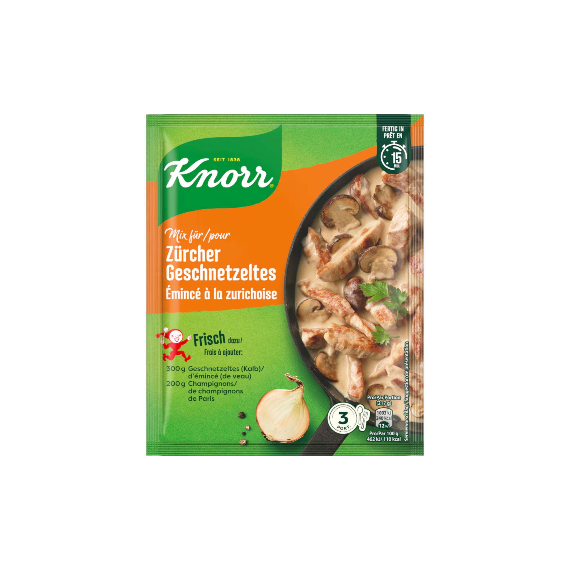 Knorr Mix für Zürcher Geschnetzeltes 58g
