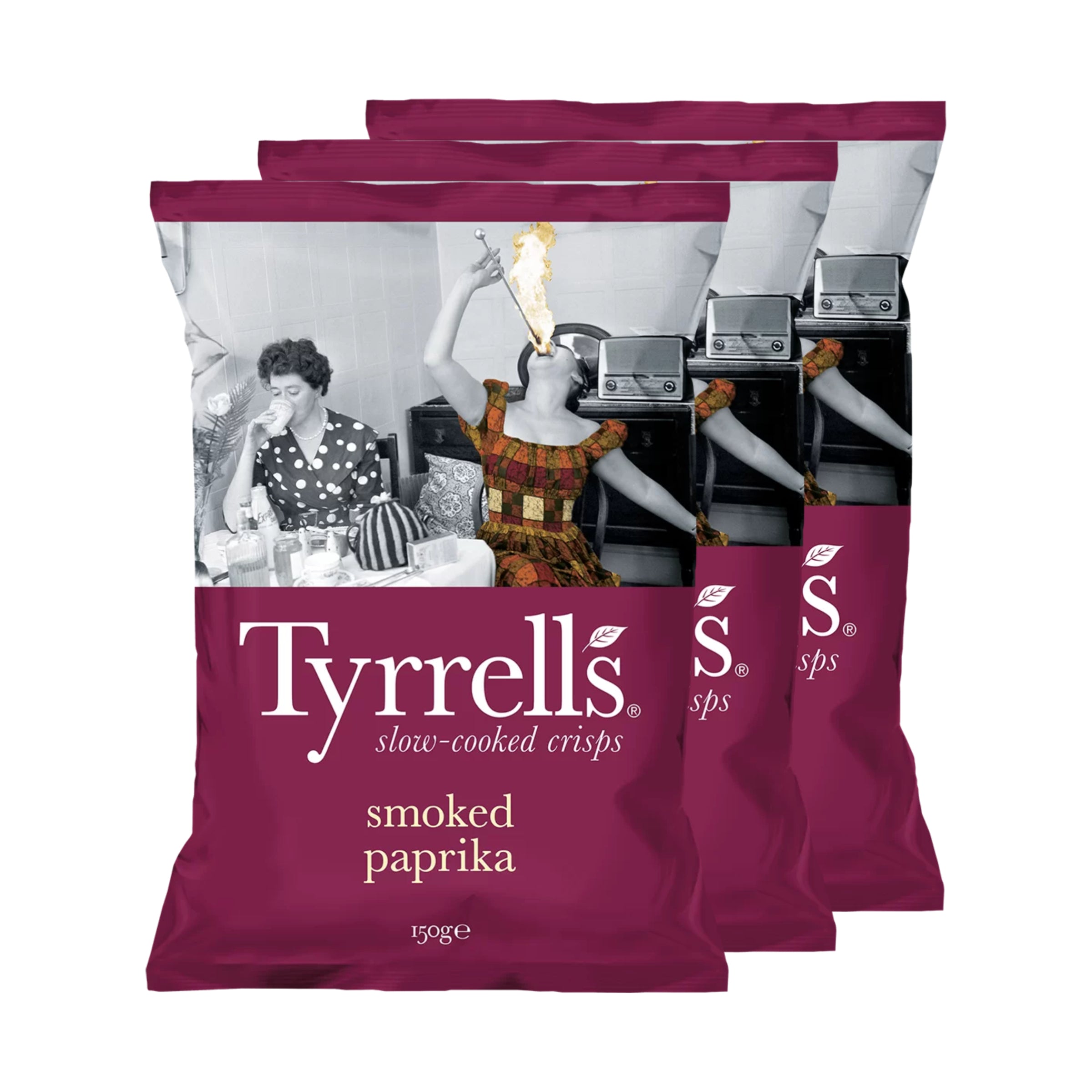 Tyrrells Chips Smoked Paprika 3 x 150g