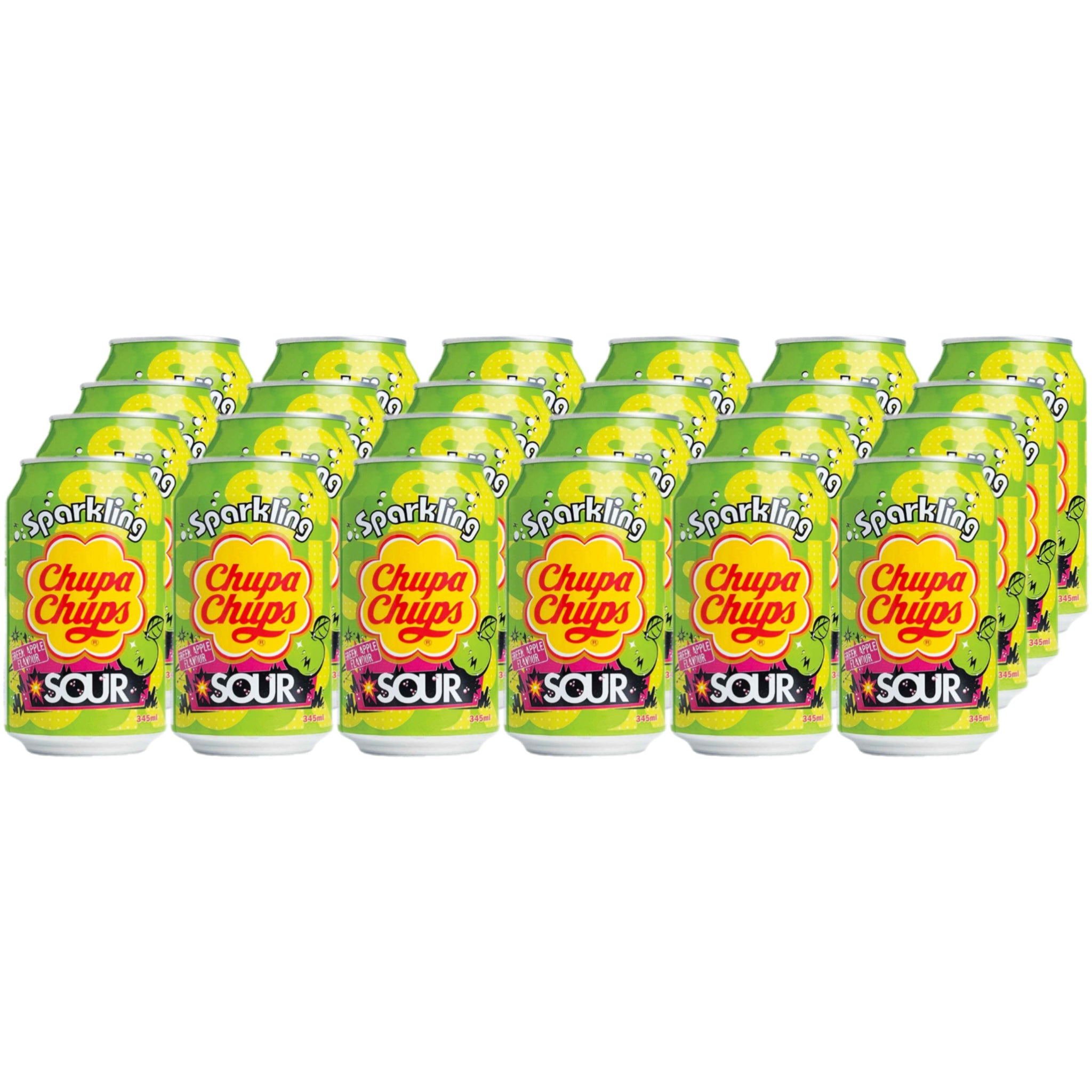 Chupa Chups Drink Sour Apple 24 x 345ml