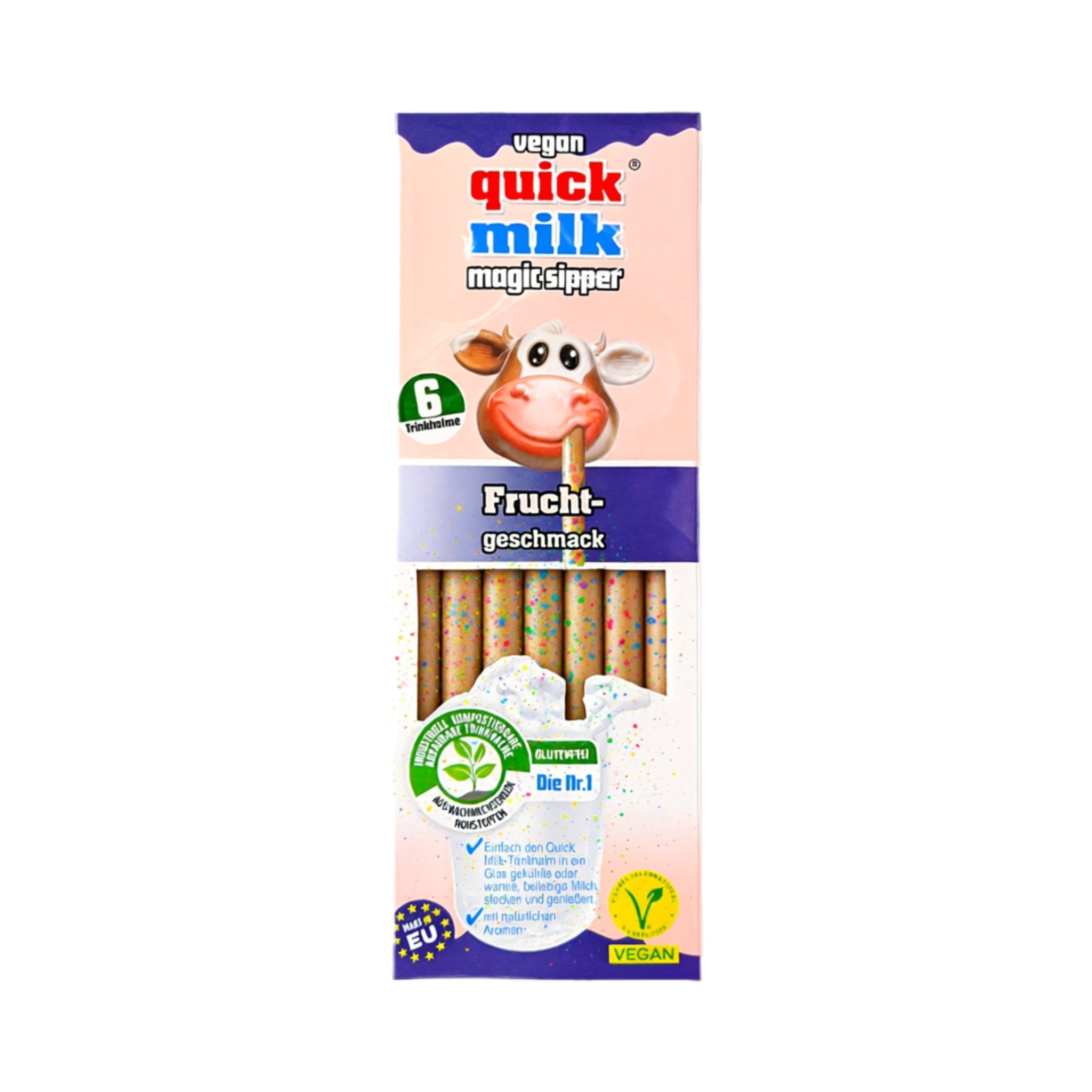 Pailles à boire Magic Supper aromatisées aux fruits, paquet de 6 - 36 g