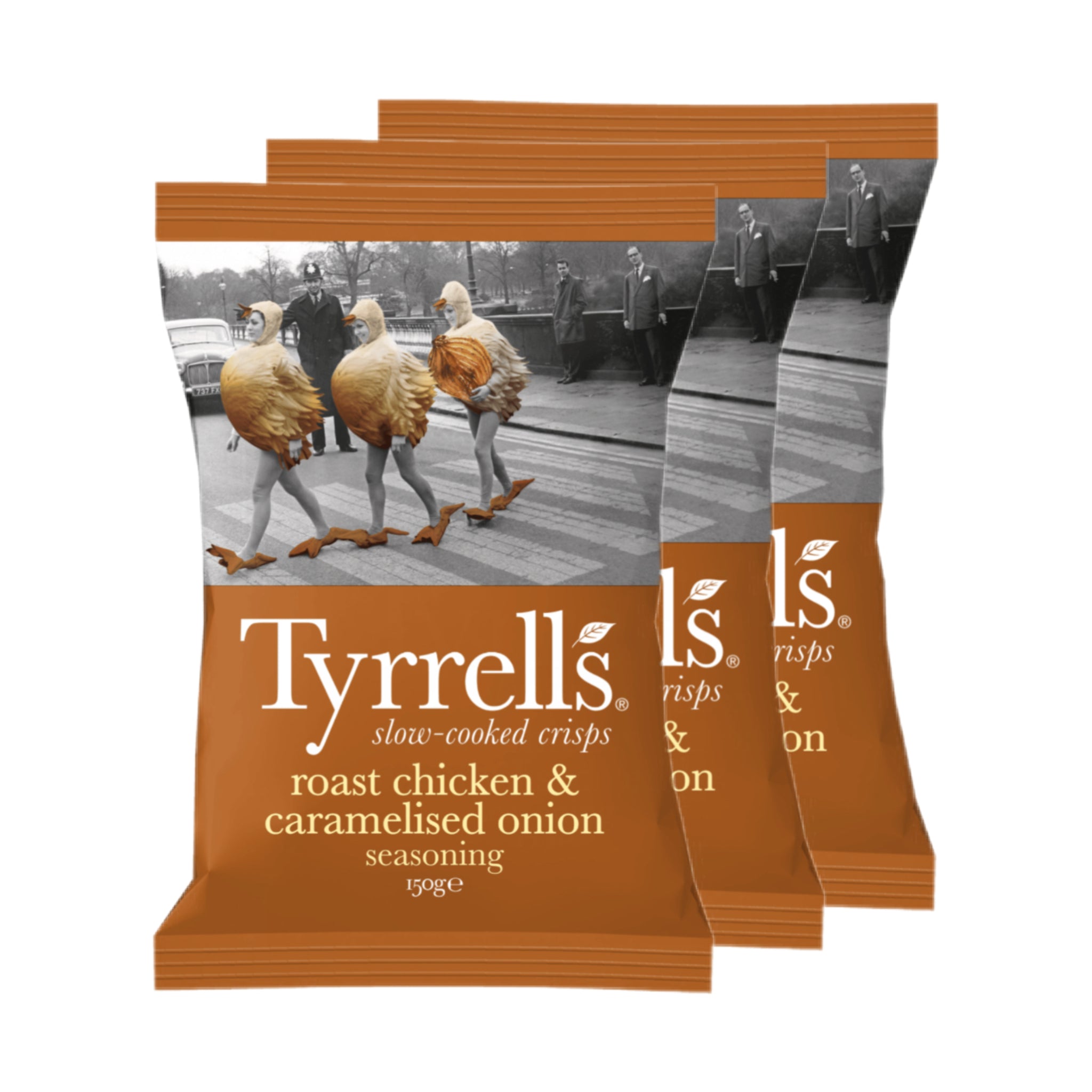 Tyrrells Chips Roast Chicken & Caramalized Onion 3 x 150g