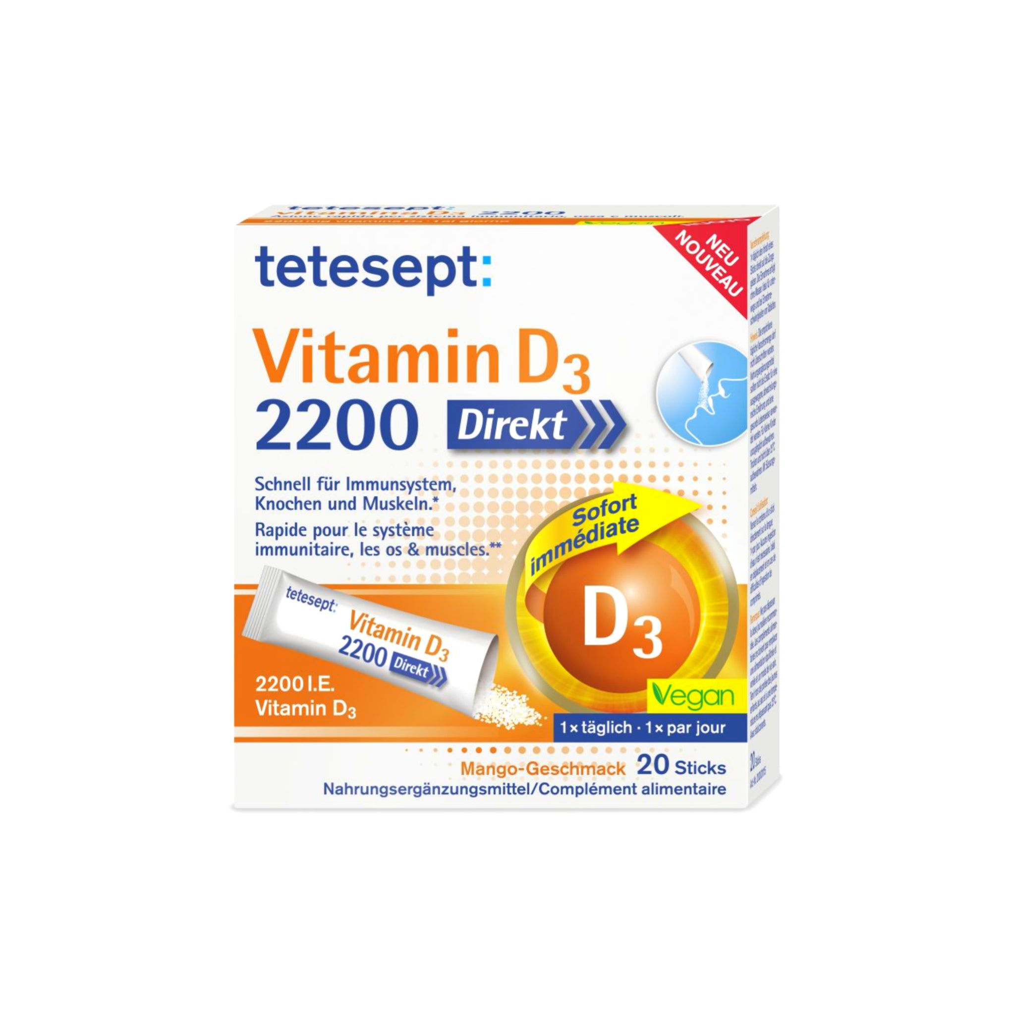 Vitamin D3 Direkt - 20 Sticks