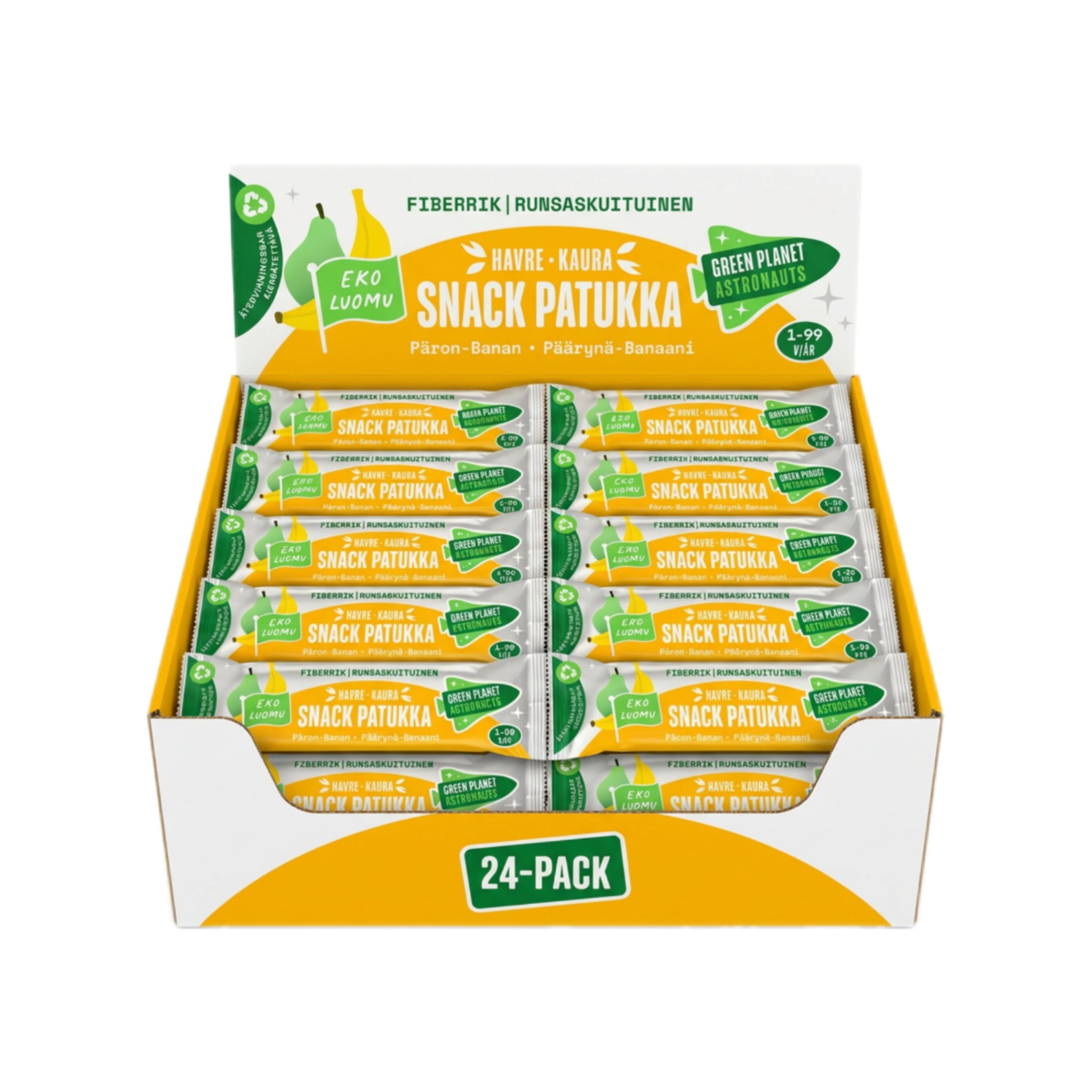 Haferriegel Birne-Banane Bio 24 x 25g