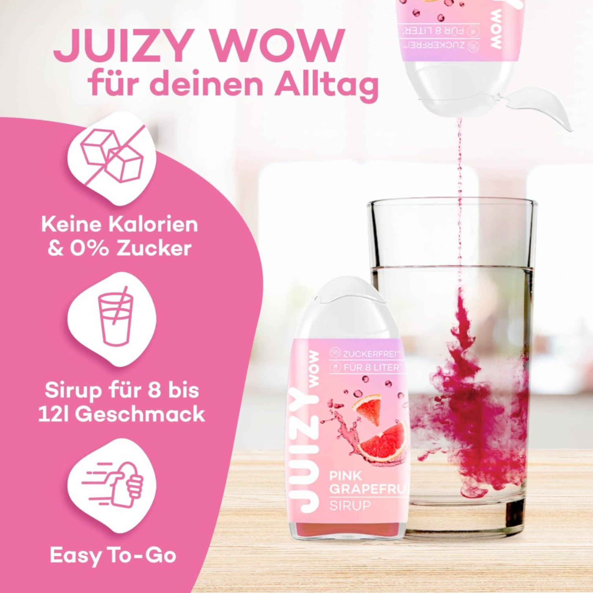 Juizy Syrup Zero - Pink Grapefruit 65ml