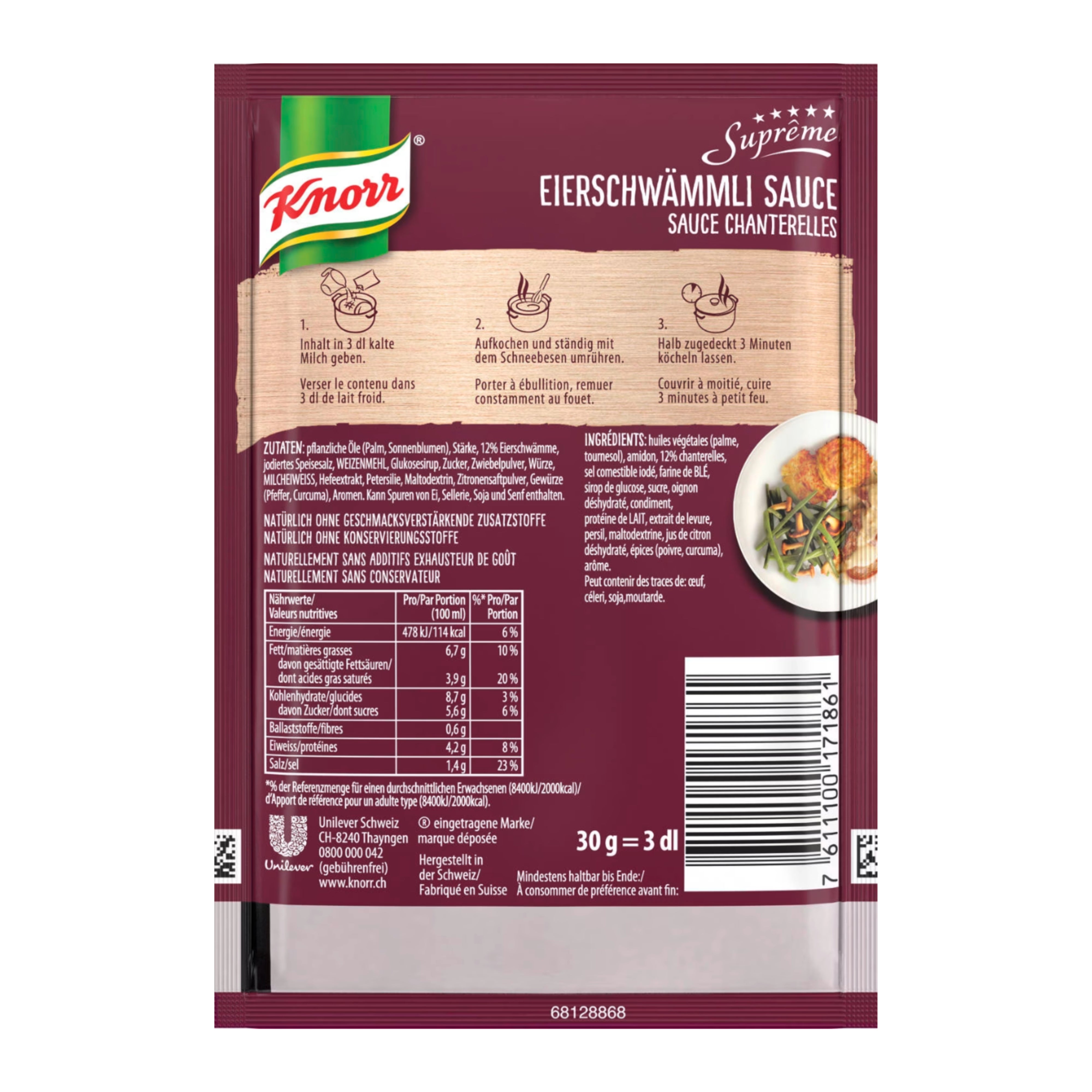 Knorr Chanterelle Sauce 30g