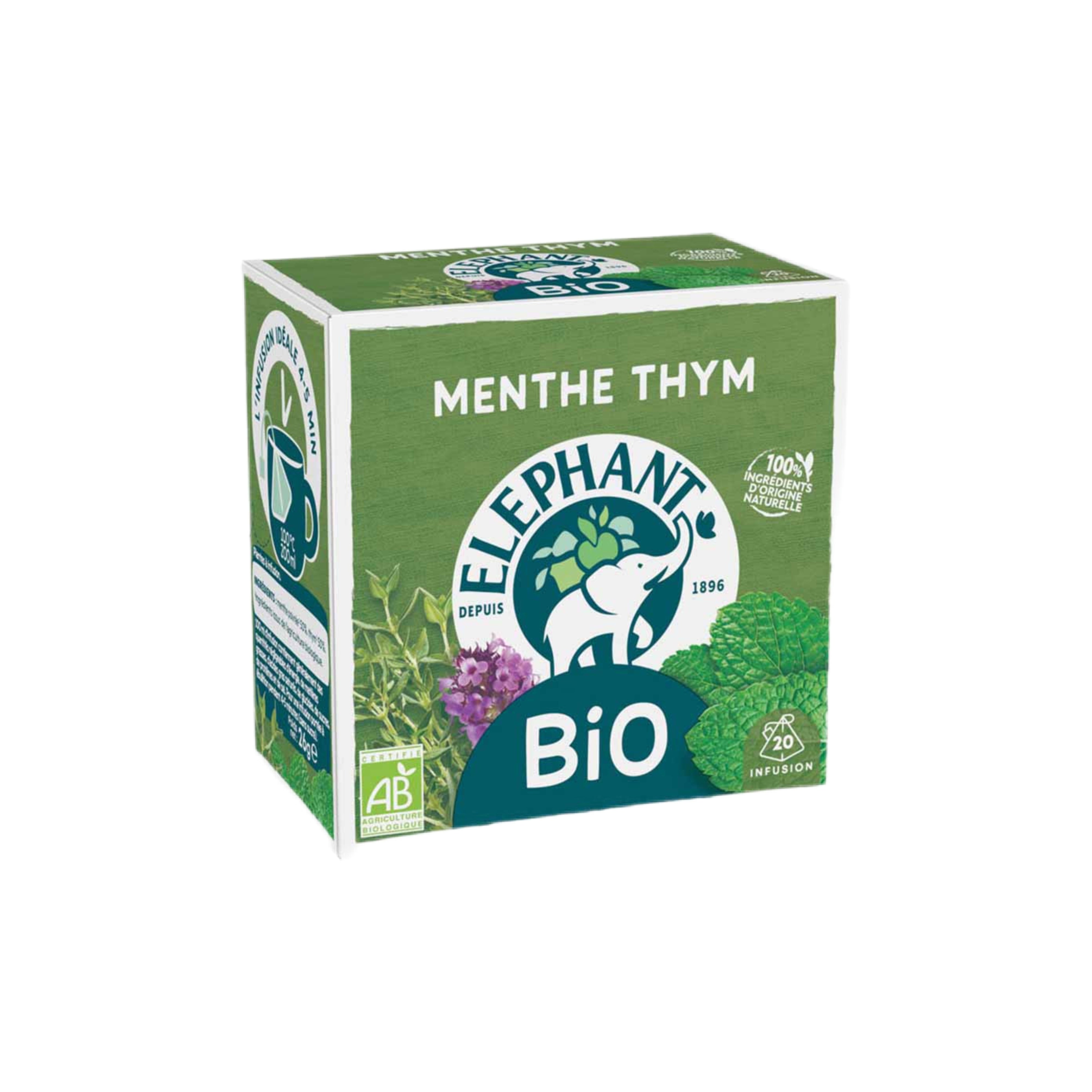 Tee Infusion Minze & Thymian Bio - 20 Beutel
