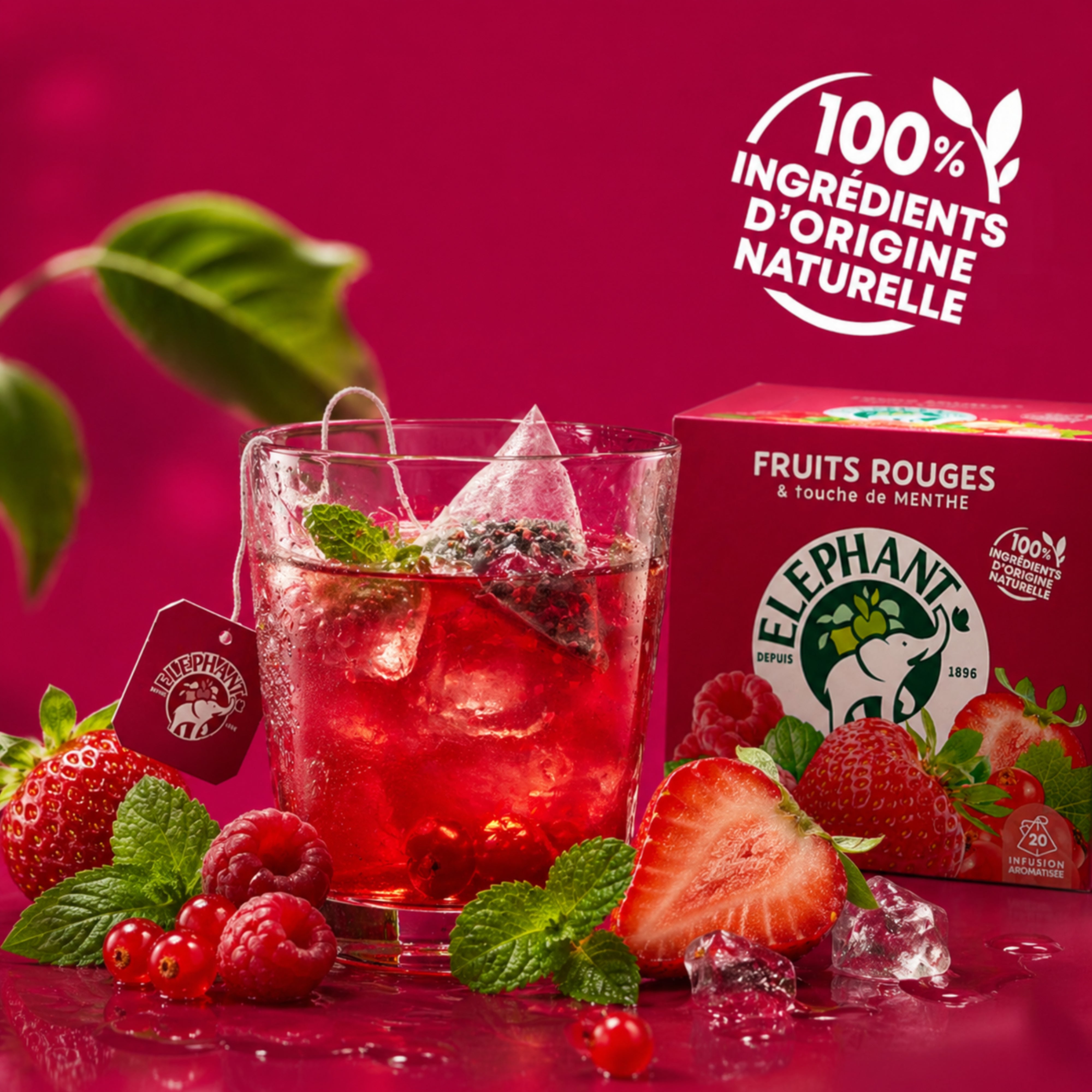 Tee Infusion Rote Früchte - 20 Beutel