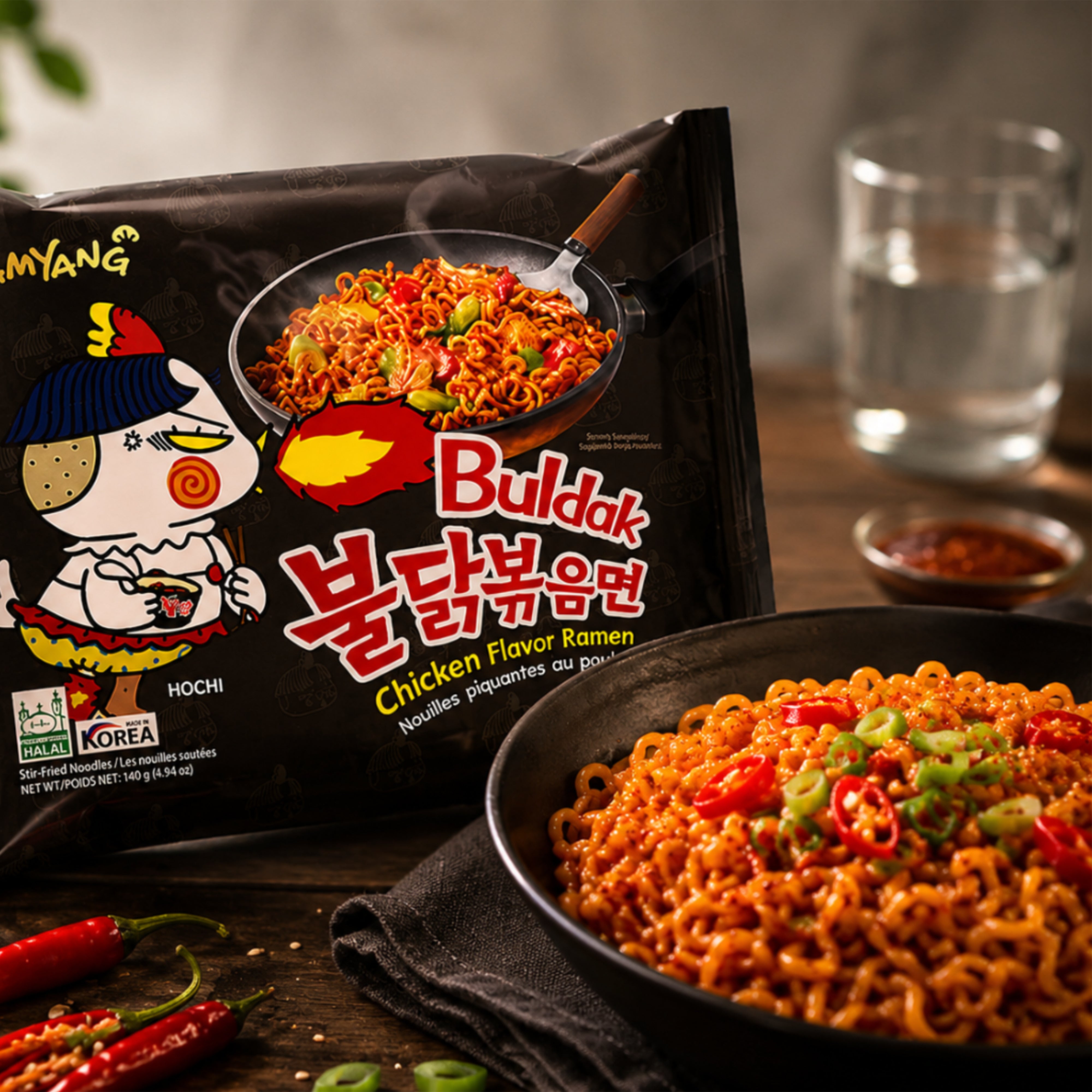 Ramen - Buldak Hot Chicken Original Pack of 5 - 700g