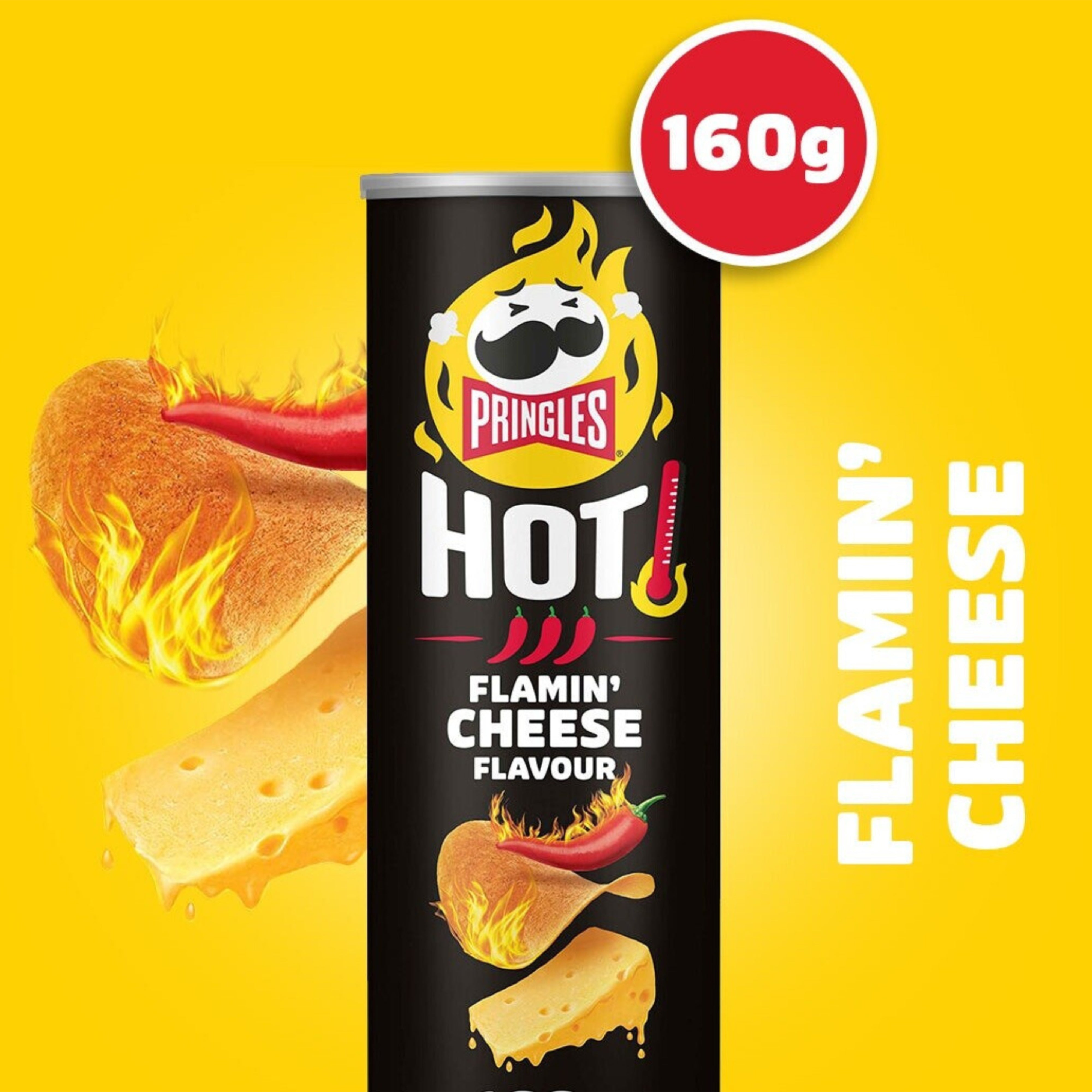 Pringles Hot Flamin Cheese 160g