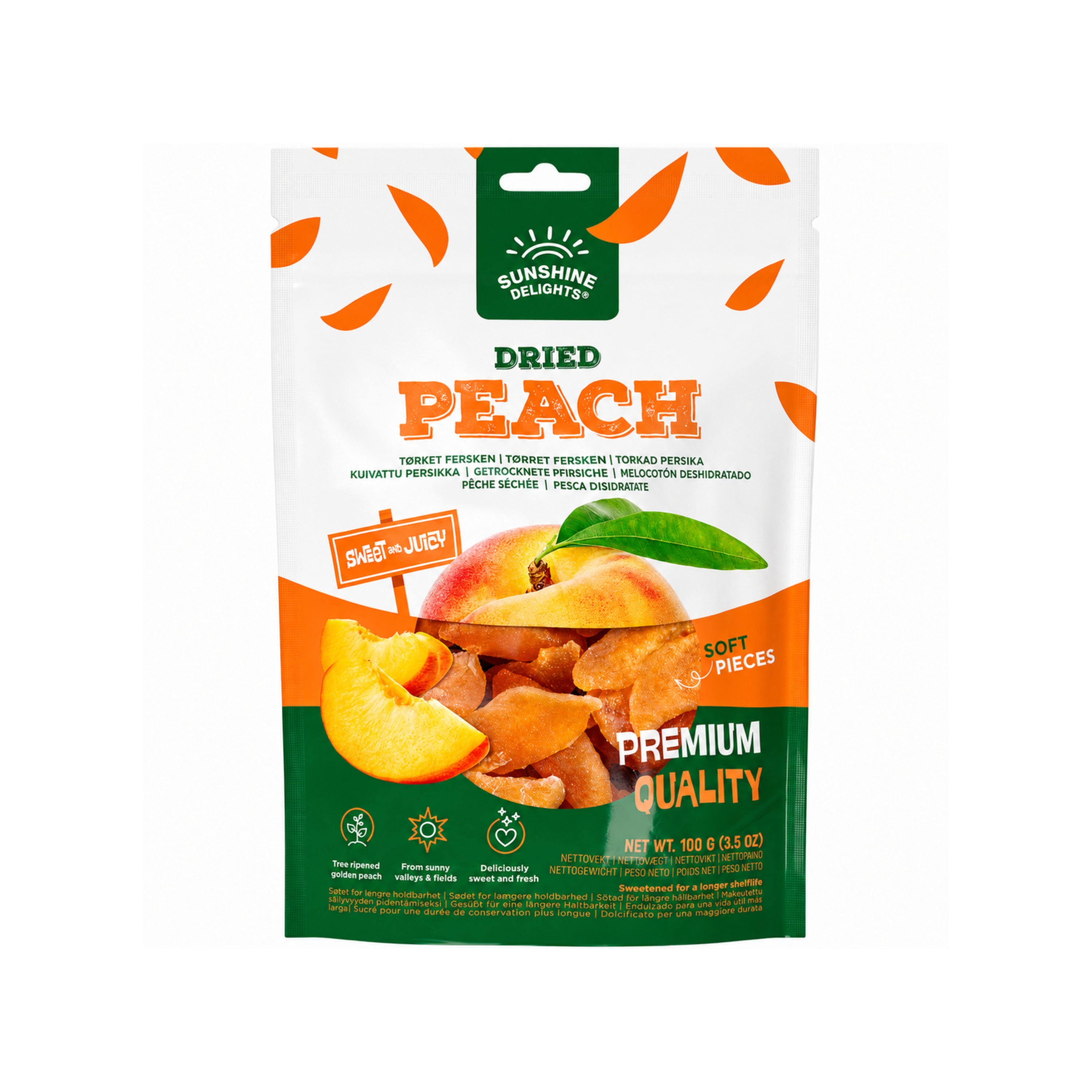 Dried peach 100g