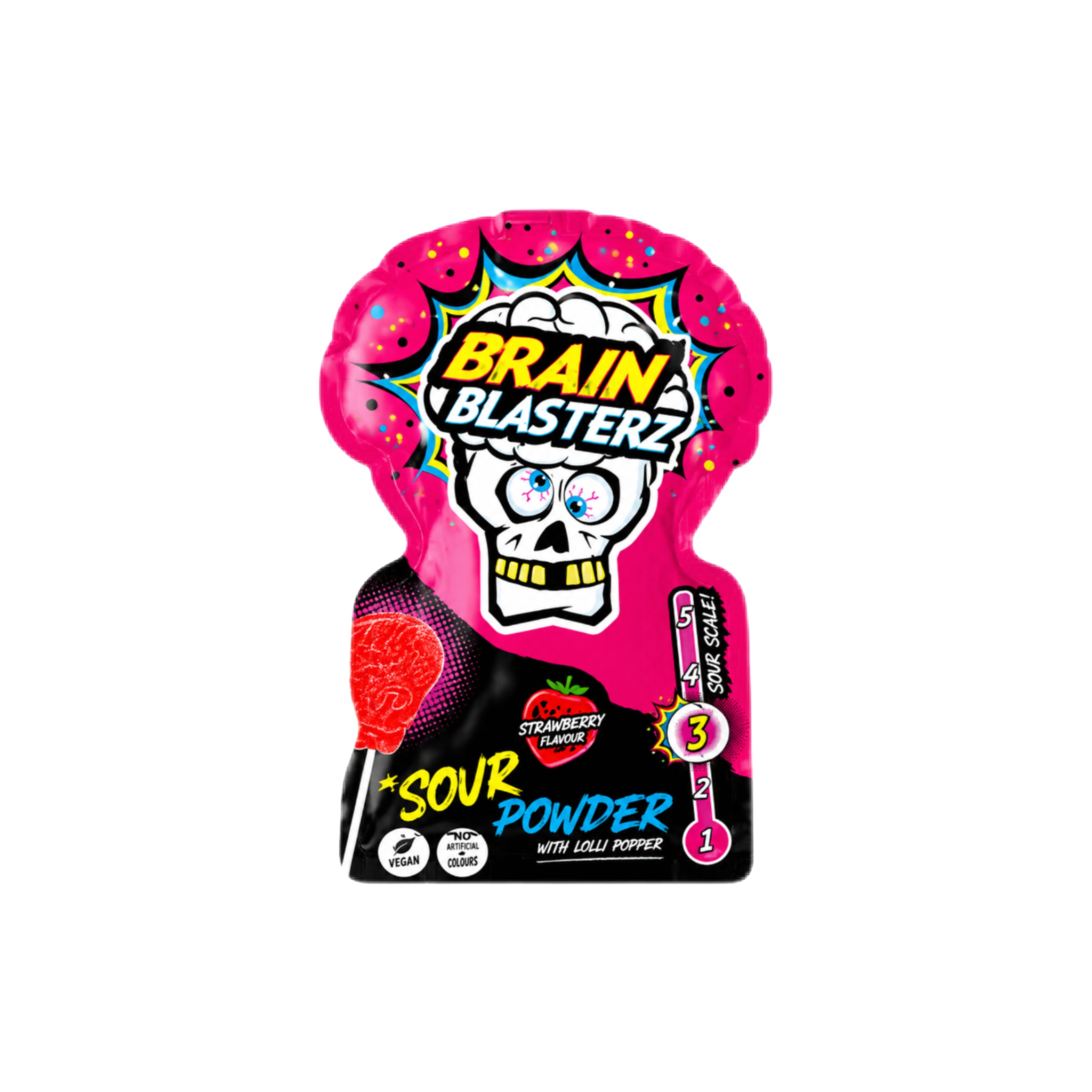 Brain Blasterz Lolly - Strawberry 10g