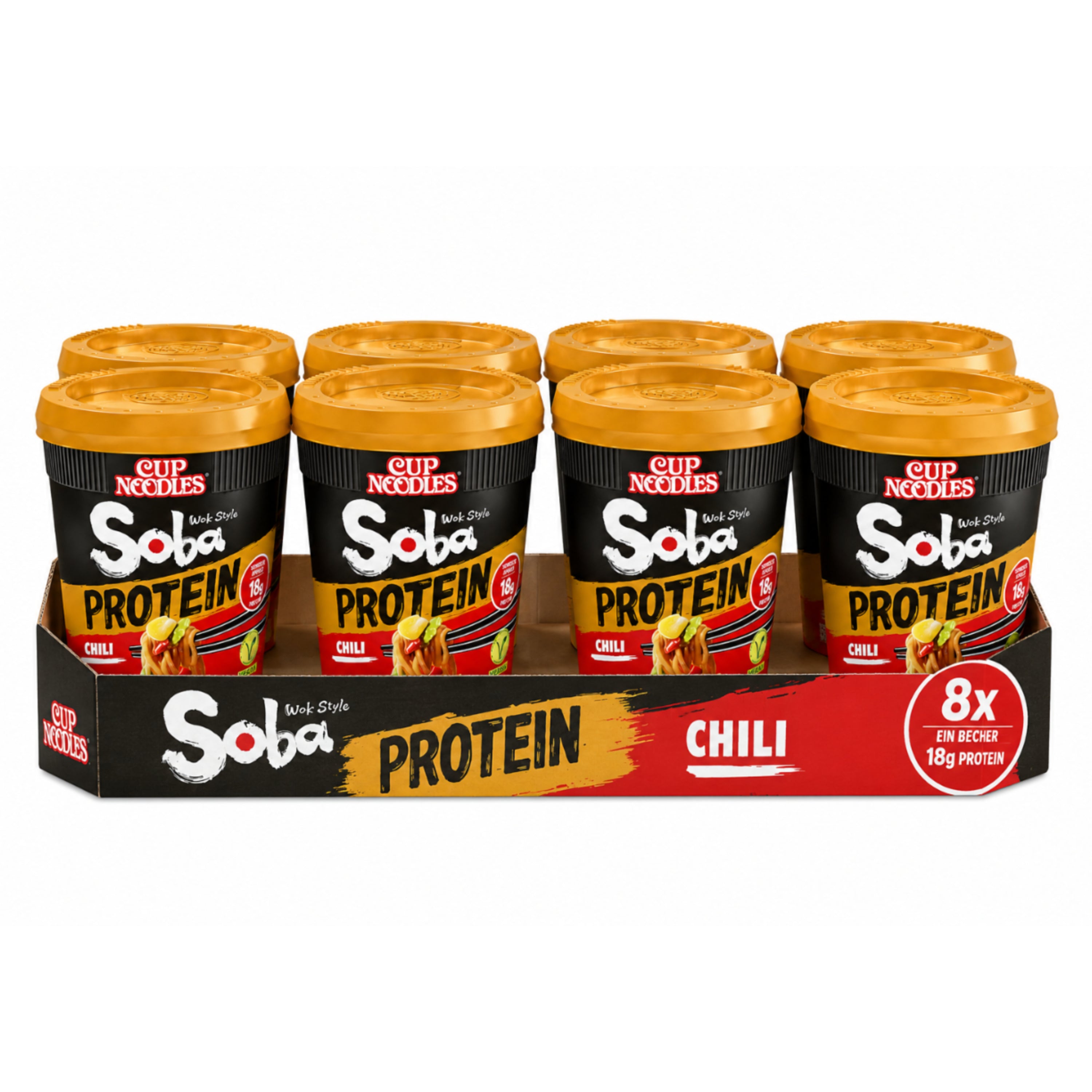 Protein Soba Cup Noodles Chili 8 x 93g