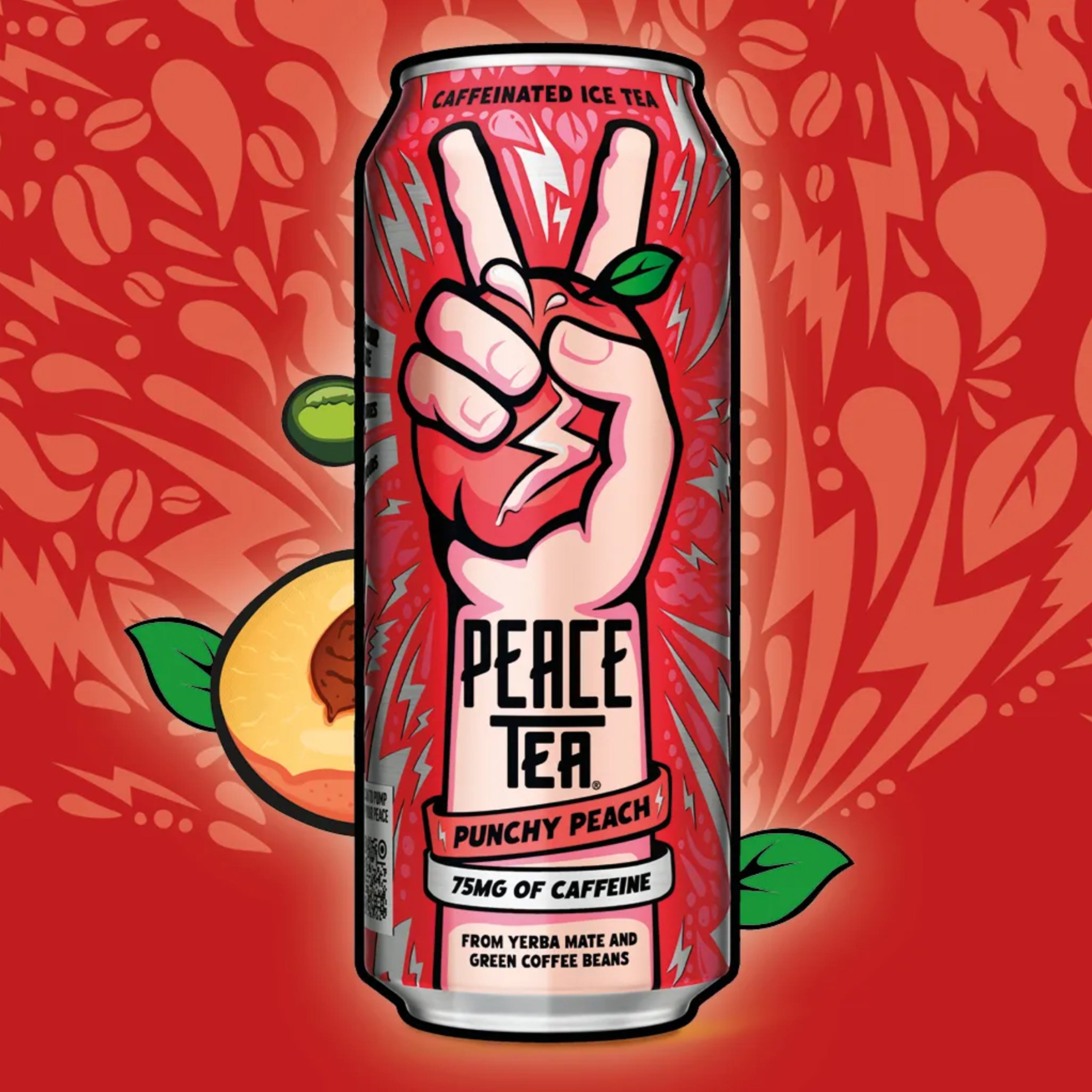 Thé glacé Peace Tea Punchy Pêche 500 ml