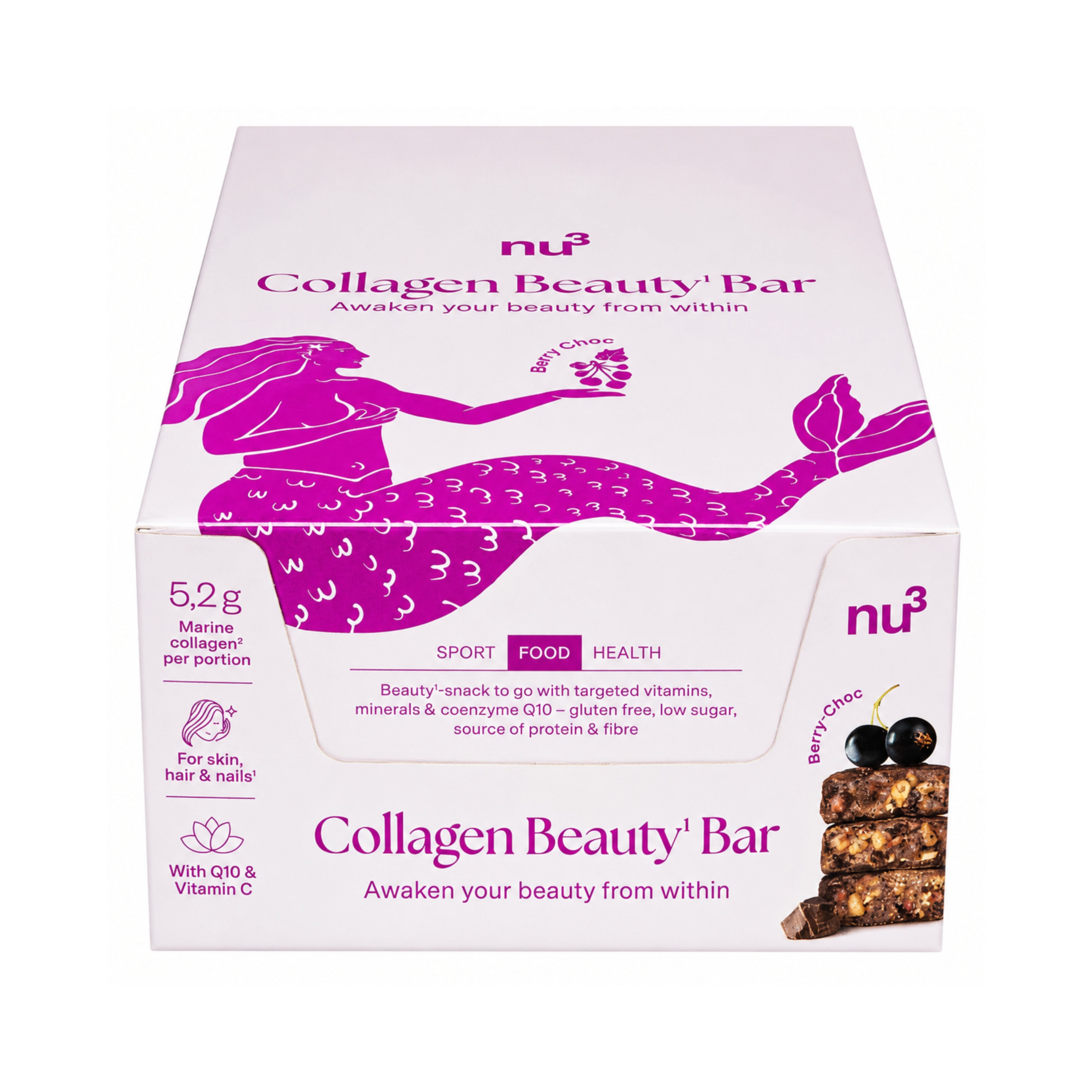 Collagen Beauty Bar - Berry-Choc 12 x 40g