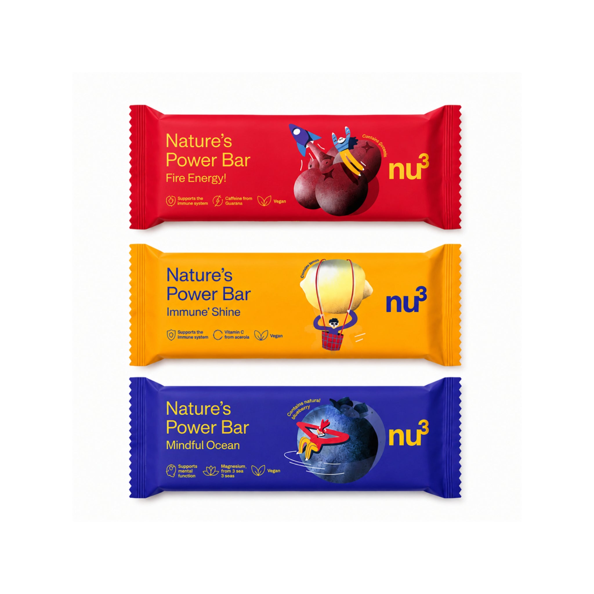 Nature's Power Bars Mix Pack de 3 - 114g