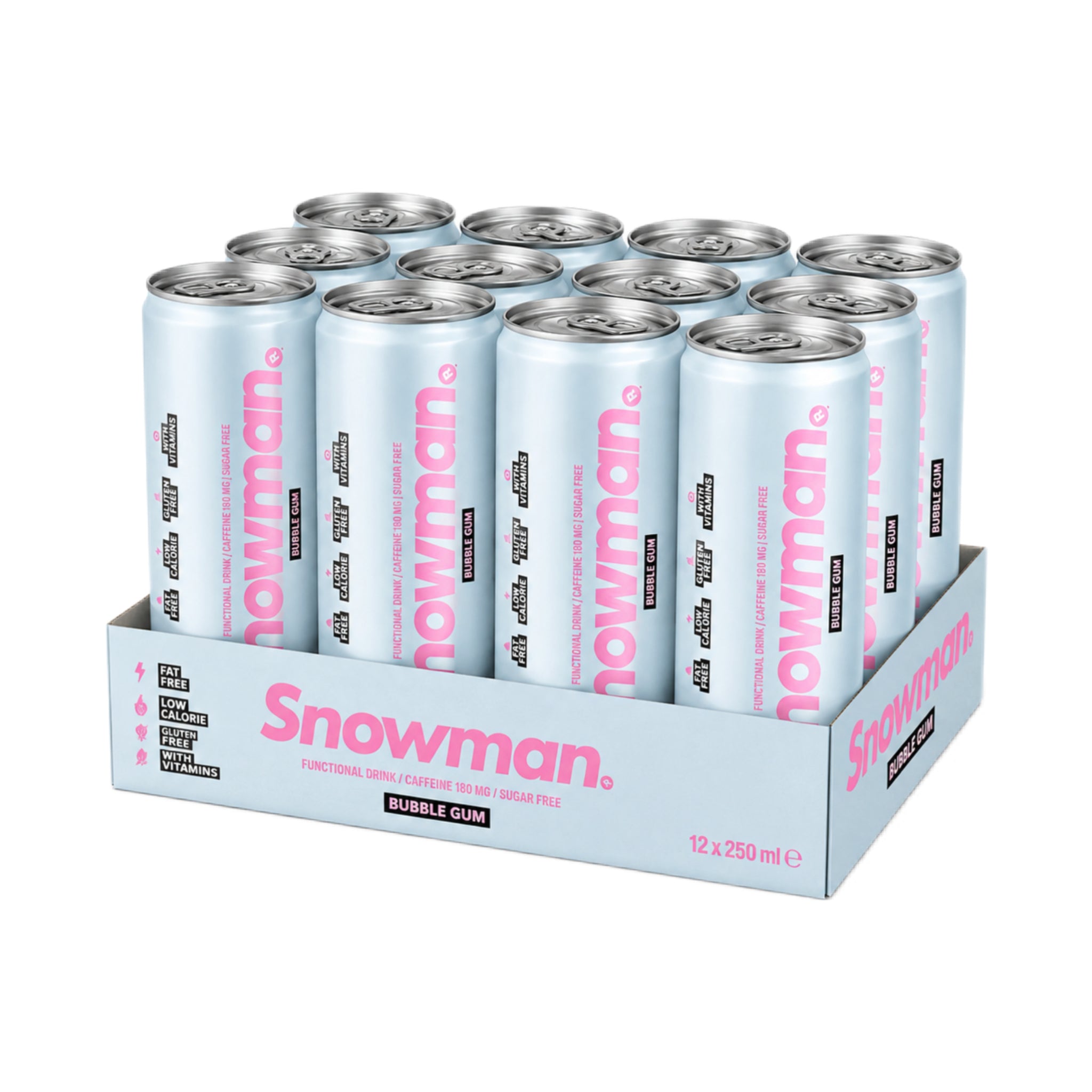 Energy Drink Snowman Zero - Bubble Gum 12 x 330ml