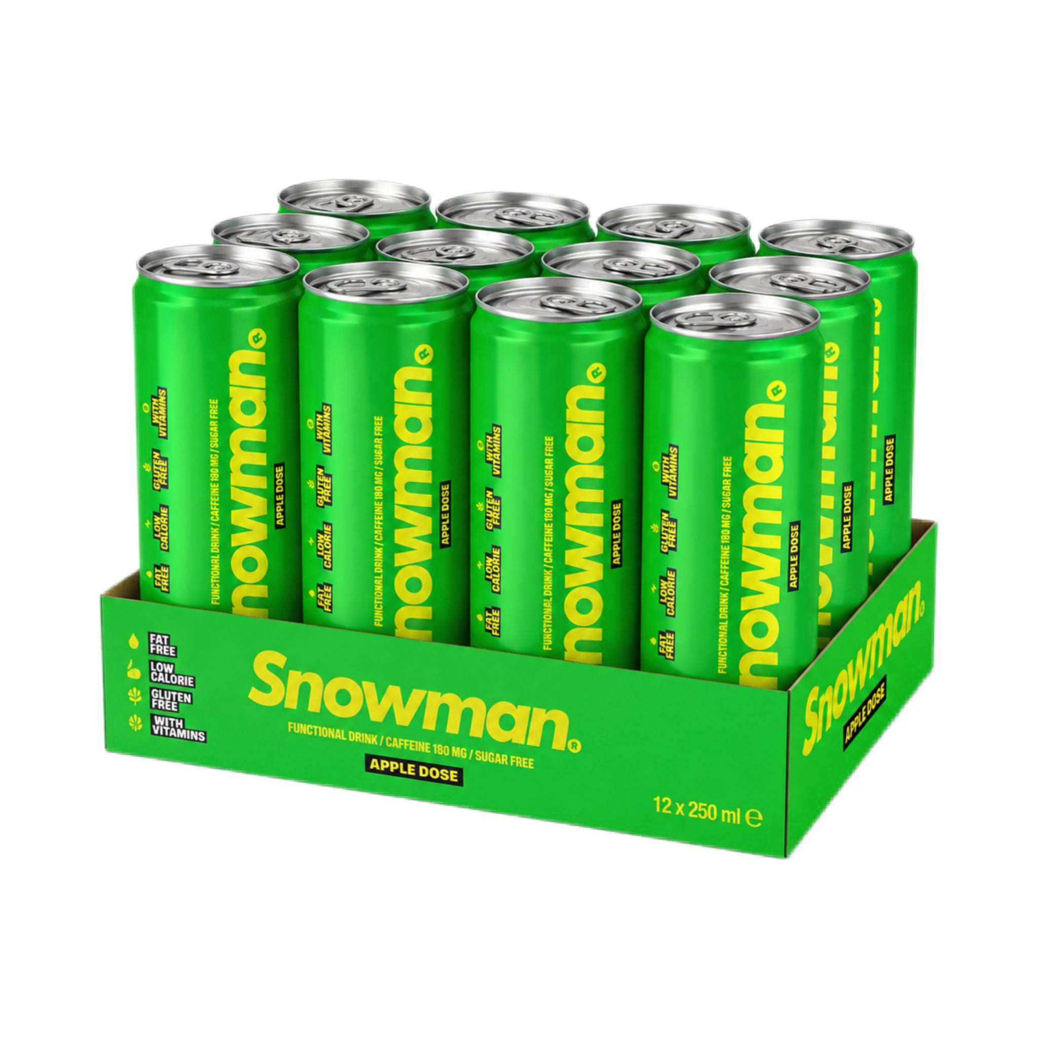 Energy Drink Snowman Zero - Apple 12 x 330ml