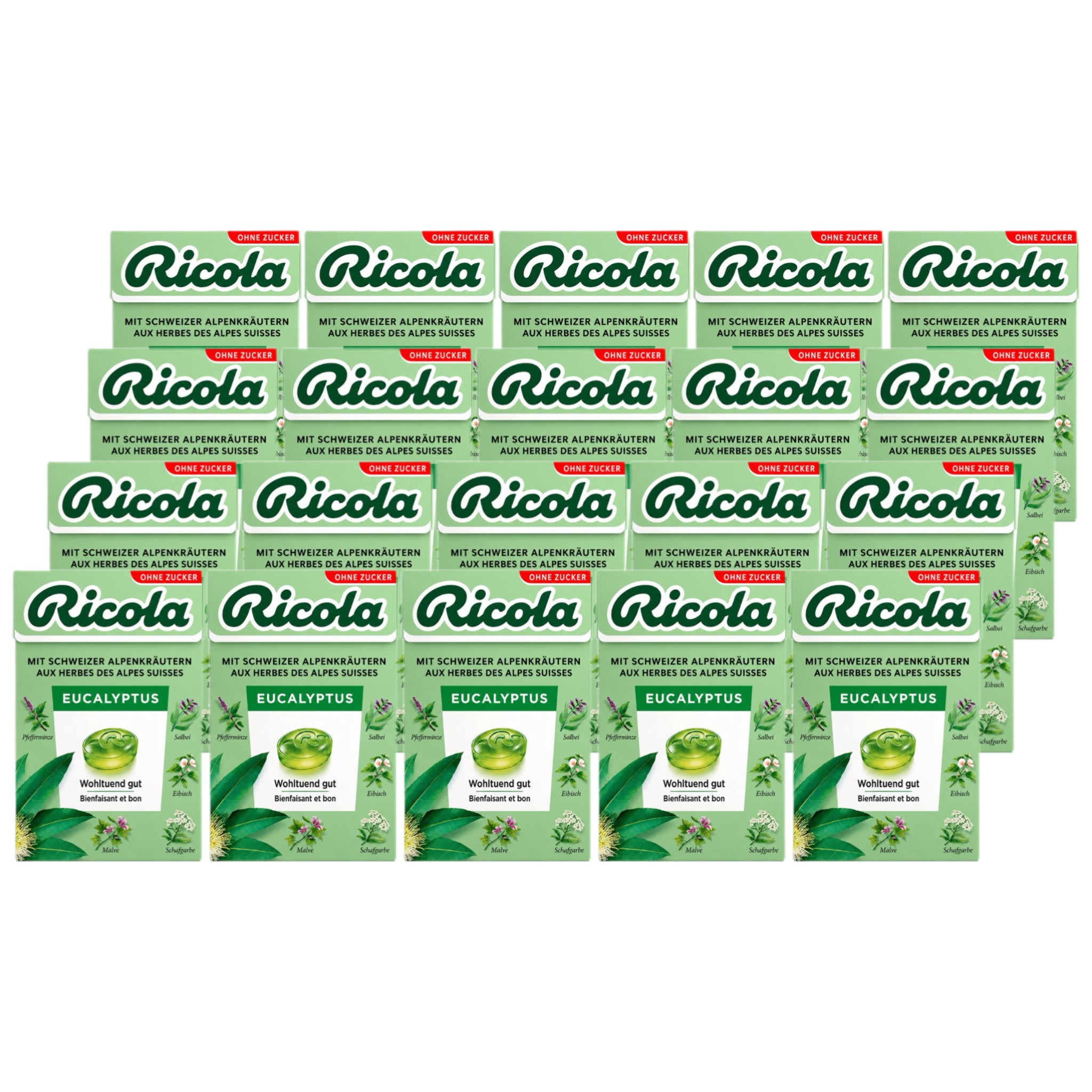 Ricola Eukalyptus - zuckerfrei 20 x 50g
