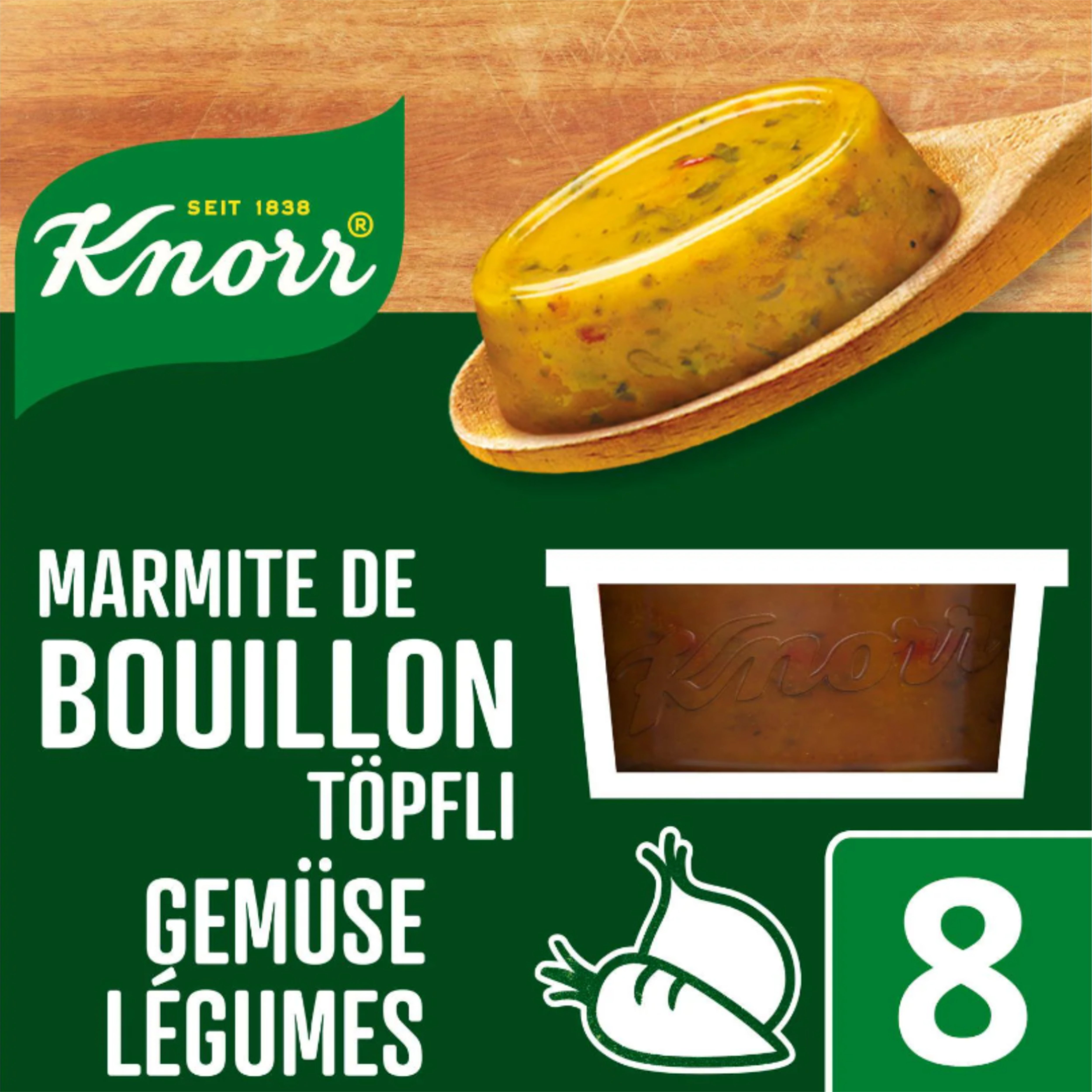 Knorr Gemüse-Bouillon Töpfli 8er Pack - 224g