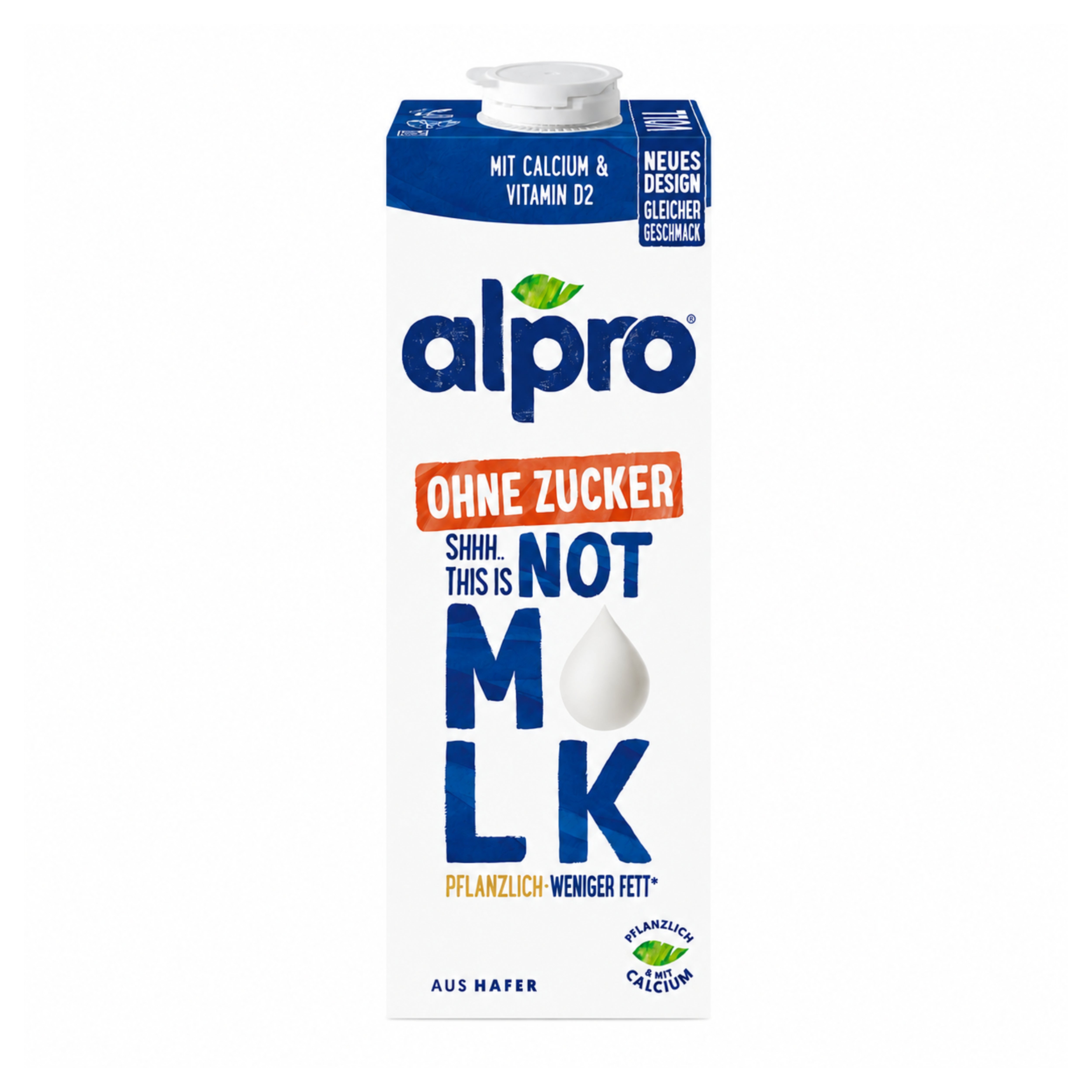 Alpro Pflanzendrink fettarm ohne Zucker 1l