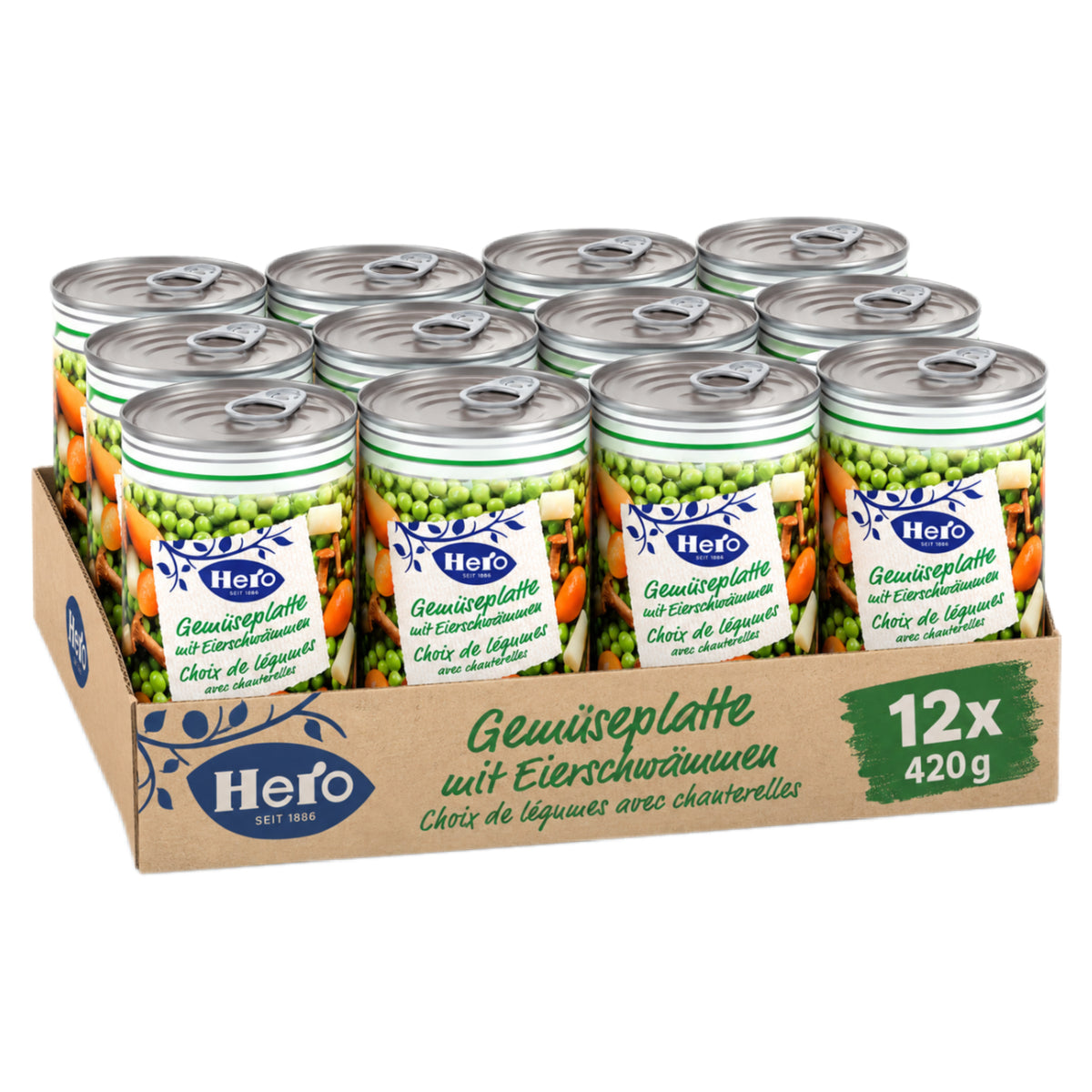 Hero Gemüseplatte mit Eierschwämmen 12 x 420g