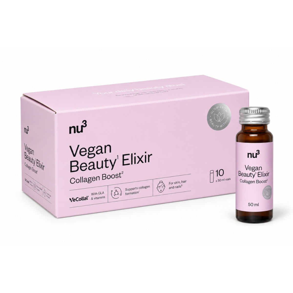 nu3 Beauty Elixir Collagen Boost Vegan 10 x 50ml