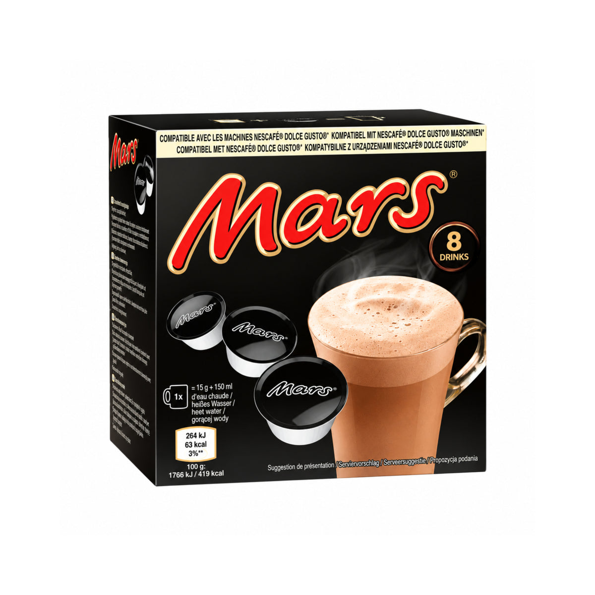 Mars Drinking Chocolate Dolce Gusto Capsules 8-pack - 136g