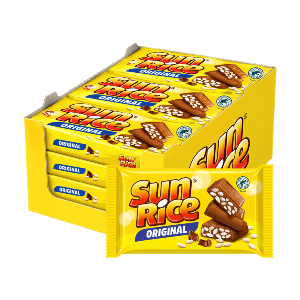 Sun Rice Original Puffreis mit Milchschokolade 12 x 250g