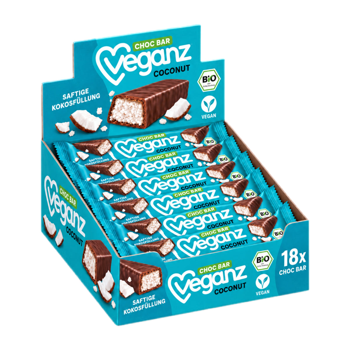 Schokoladenriegel Coconut Bio 18 x 40g