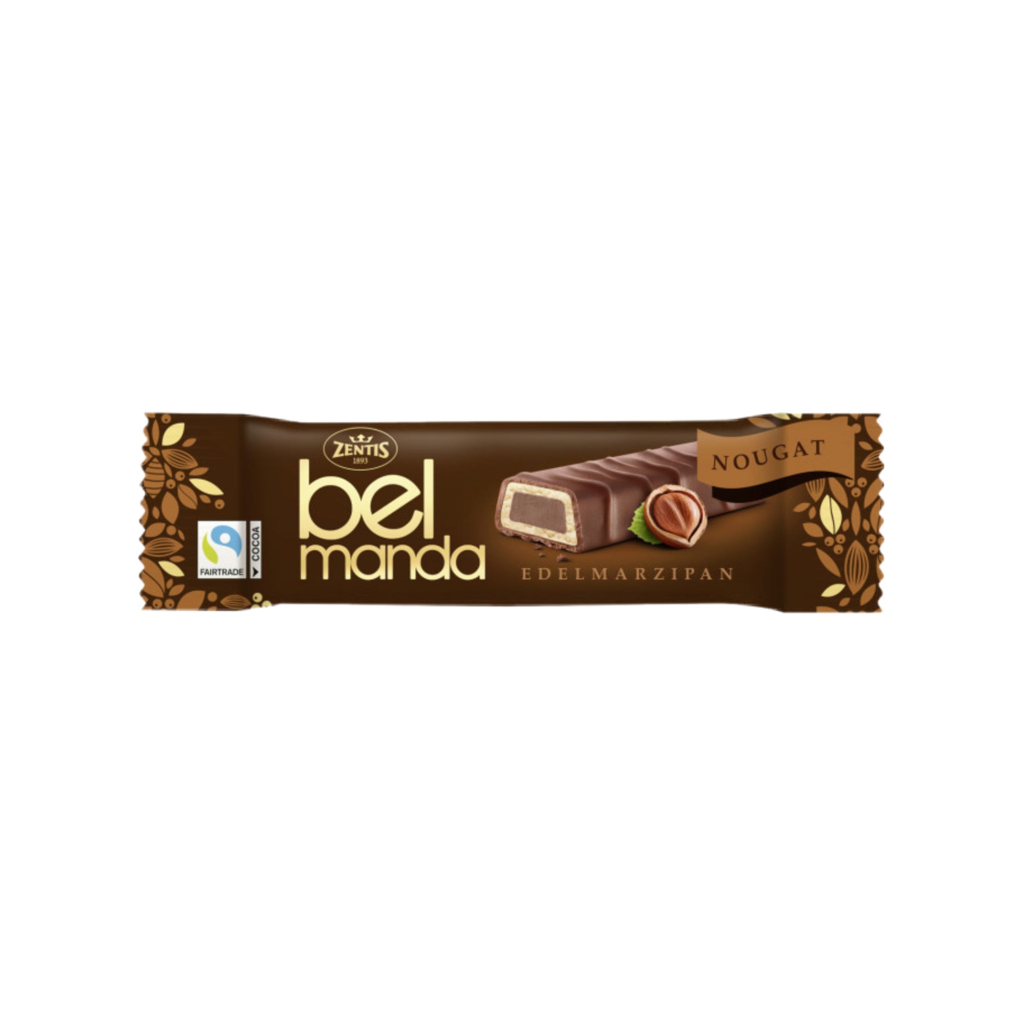 Edel-Marzipan Schokoladenriegel Belmanda Nougat 40g