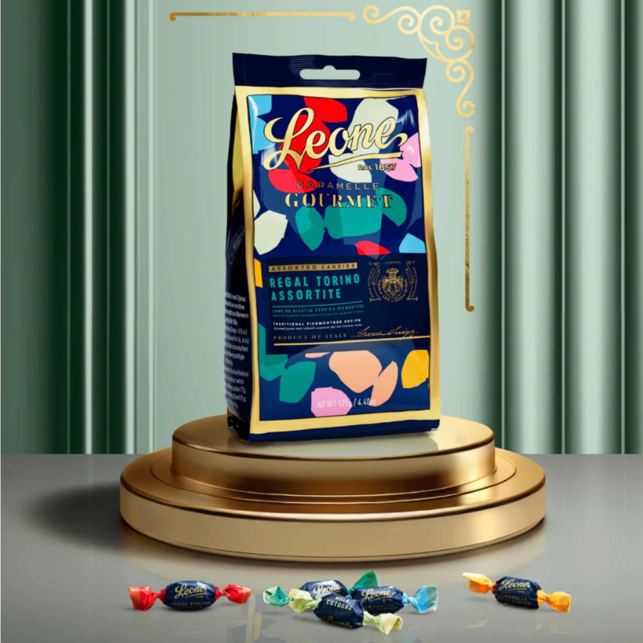 Leone Gourmet Fruchtbonbon Mix Caramelle 125g