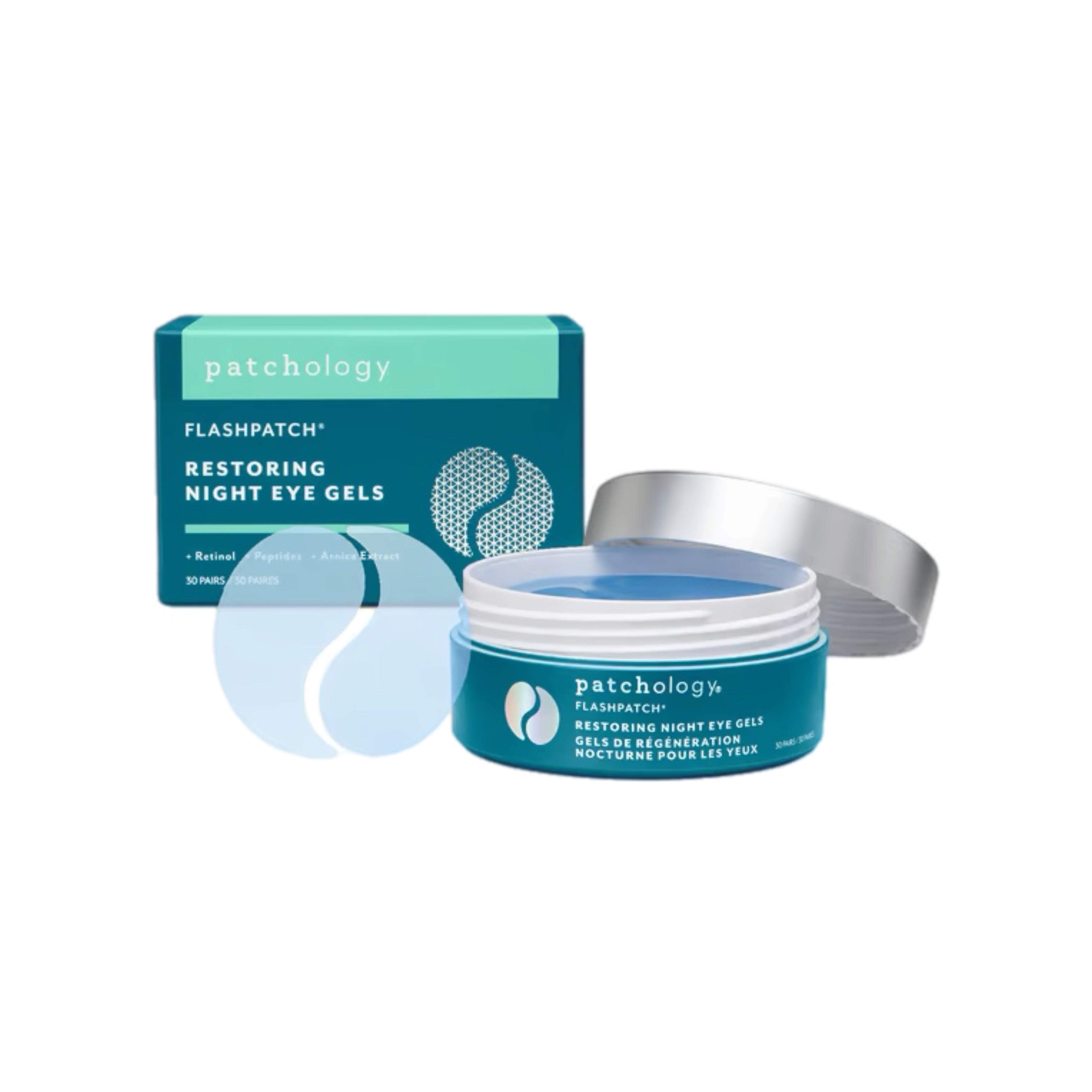 FlashPatch Restoring Night Eye Gels - 60 Pads
