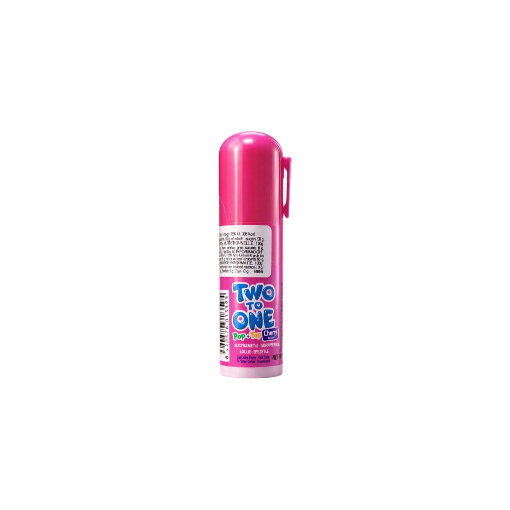 Two To One Lollipop - Cherry 25g