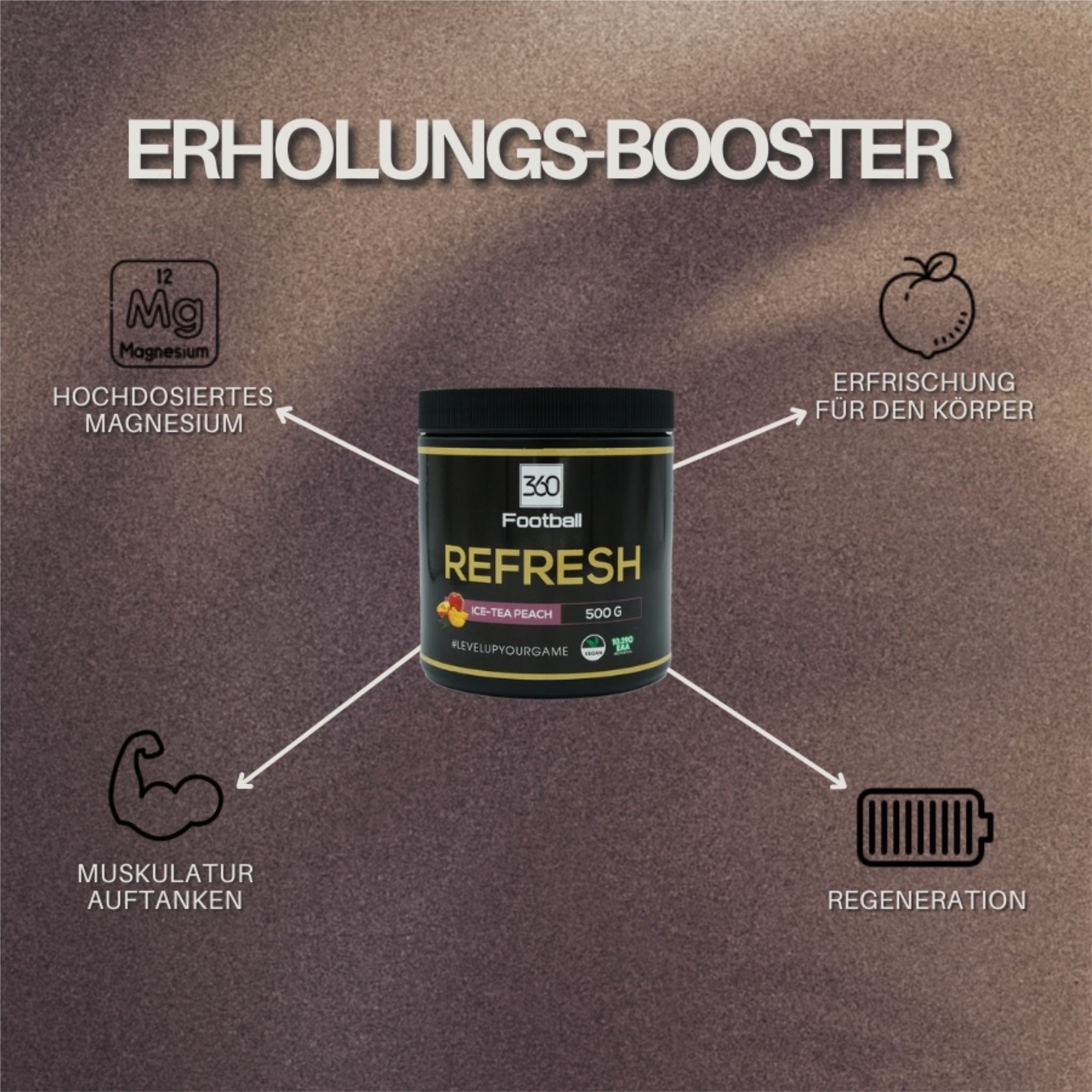 Refresh Supplement - Ice Tea Peach 500g