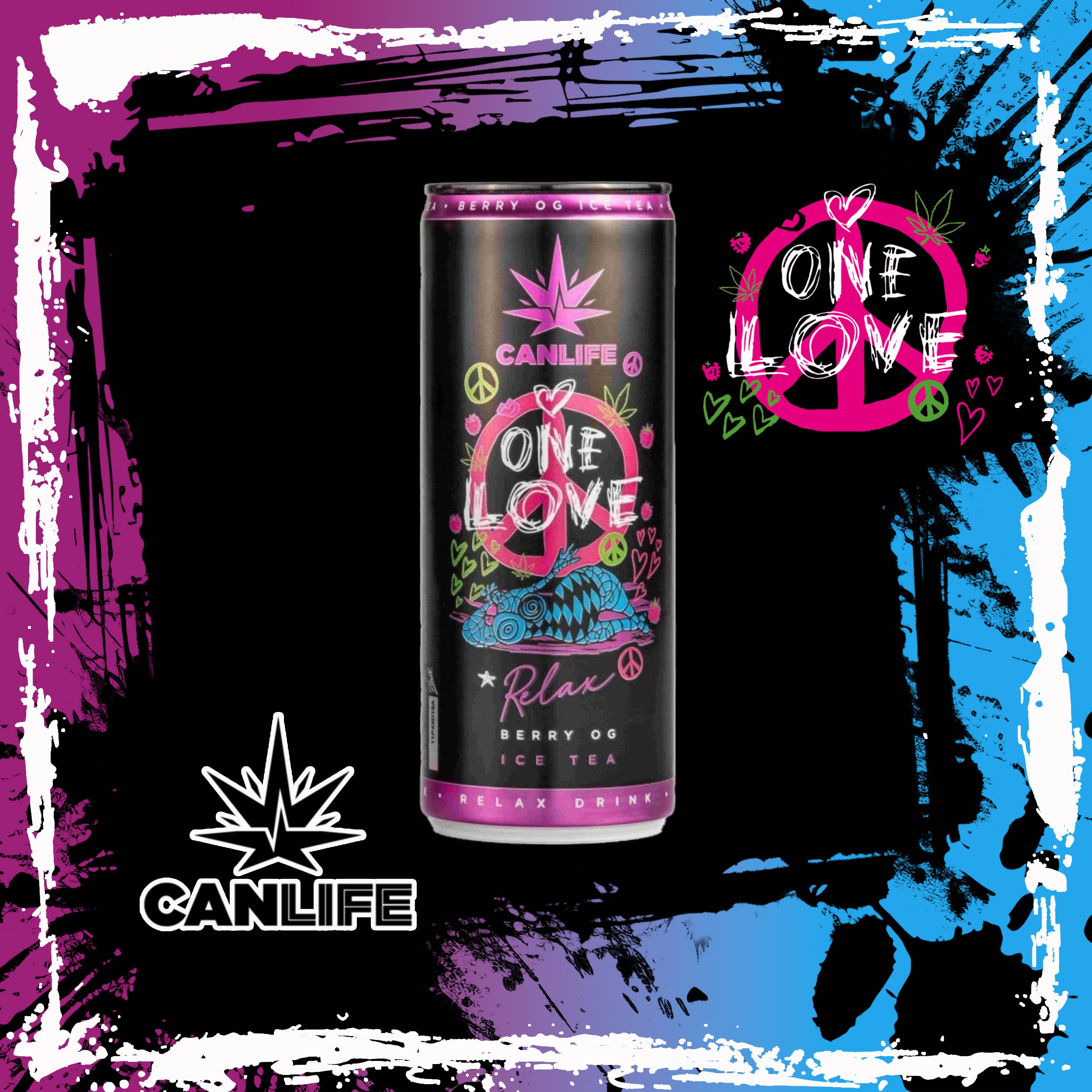 Cannabis Iced Tea One Love Berry 12 x 250ml